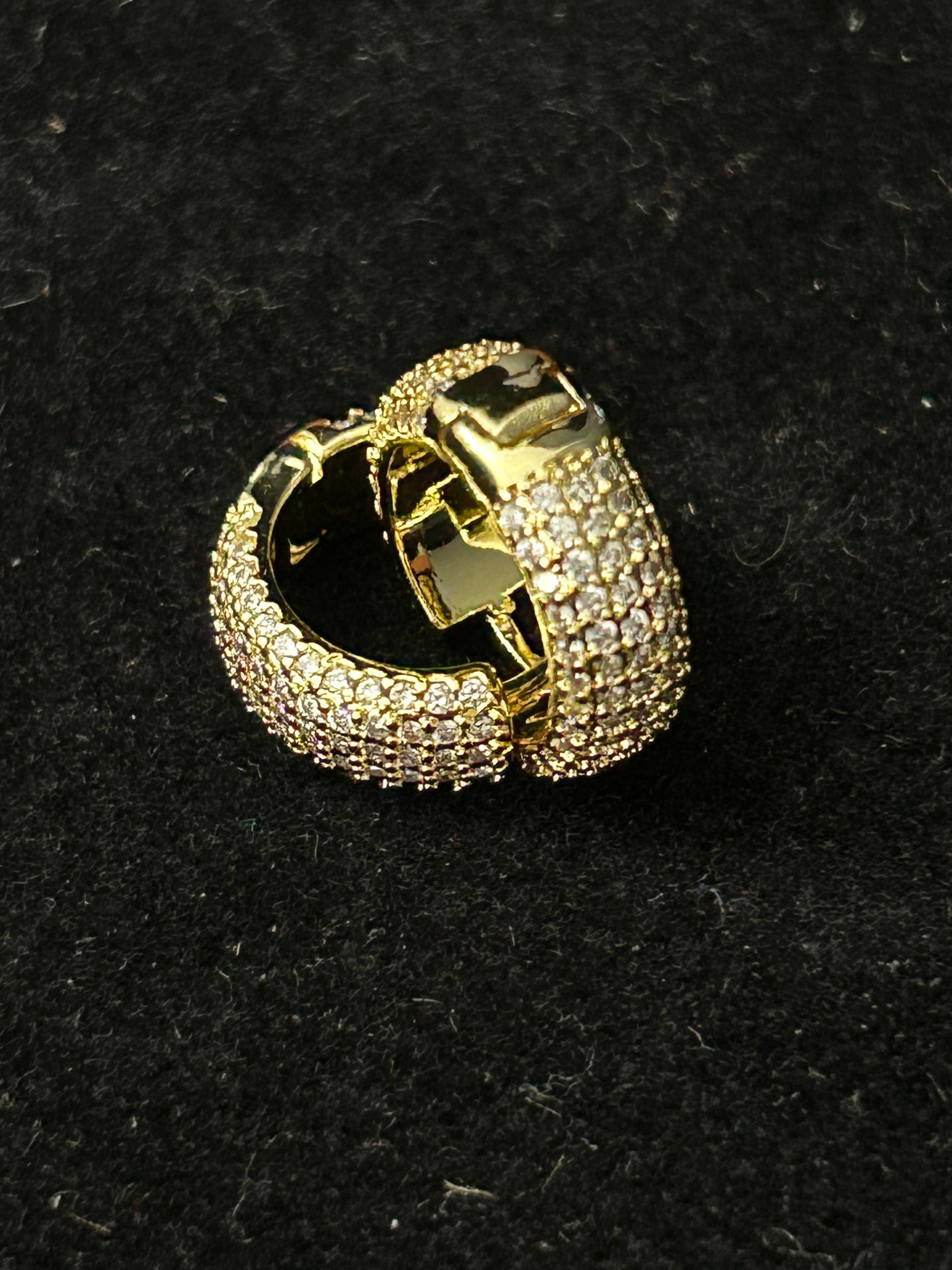 E77 - 14K Gold VVS CZ Small Hoops