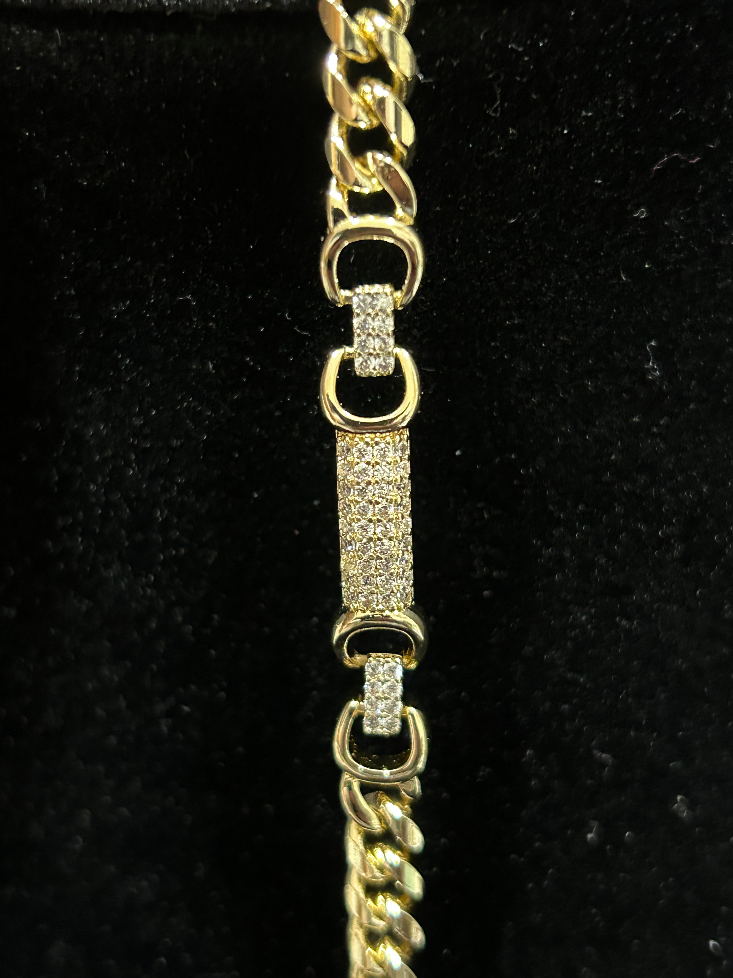 B55 - 14k Gold 7inch VVS CZ Men’s/Women’s