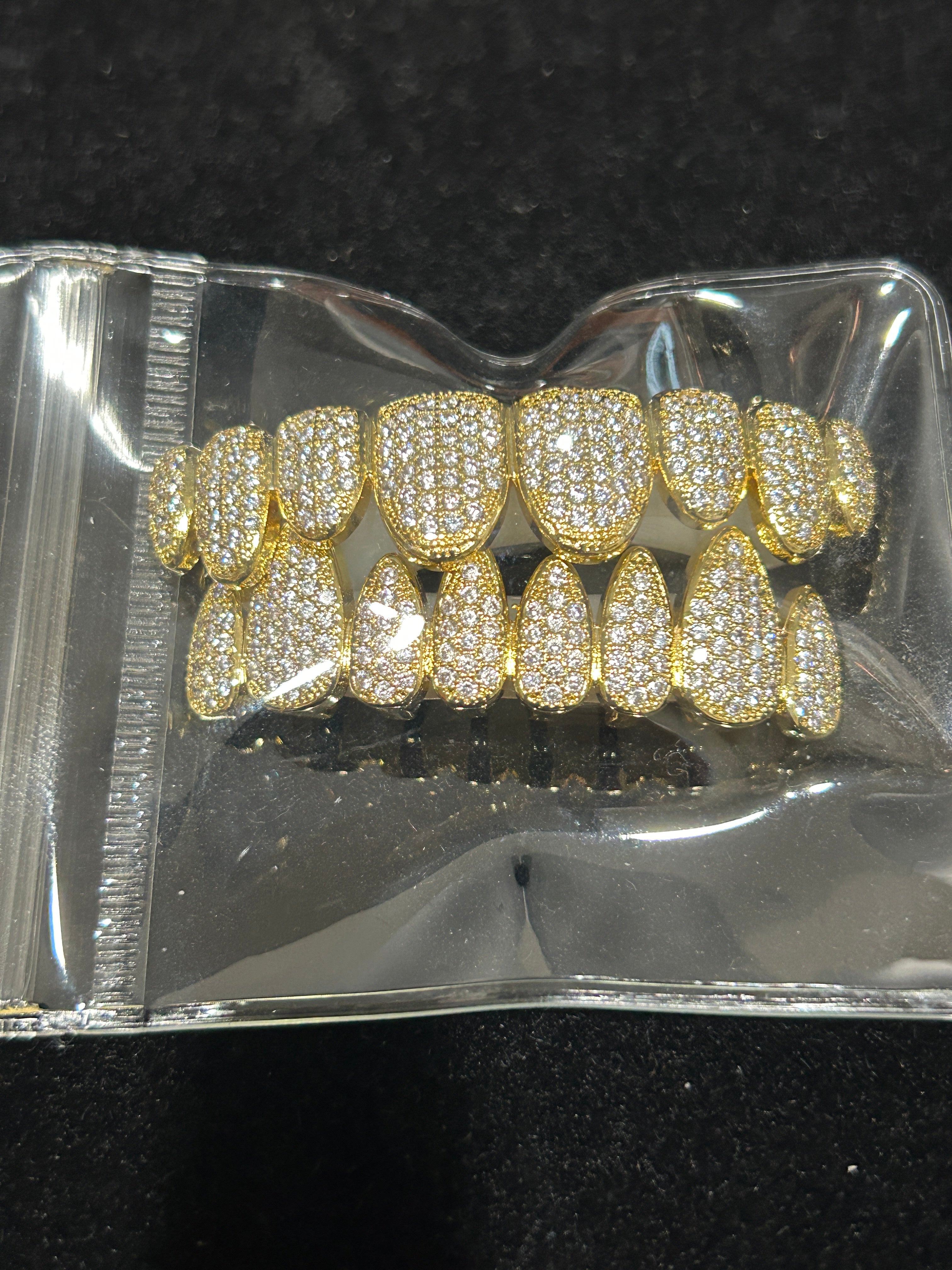 G3 - 14K Gold VVS CZ Full Grill