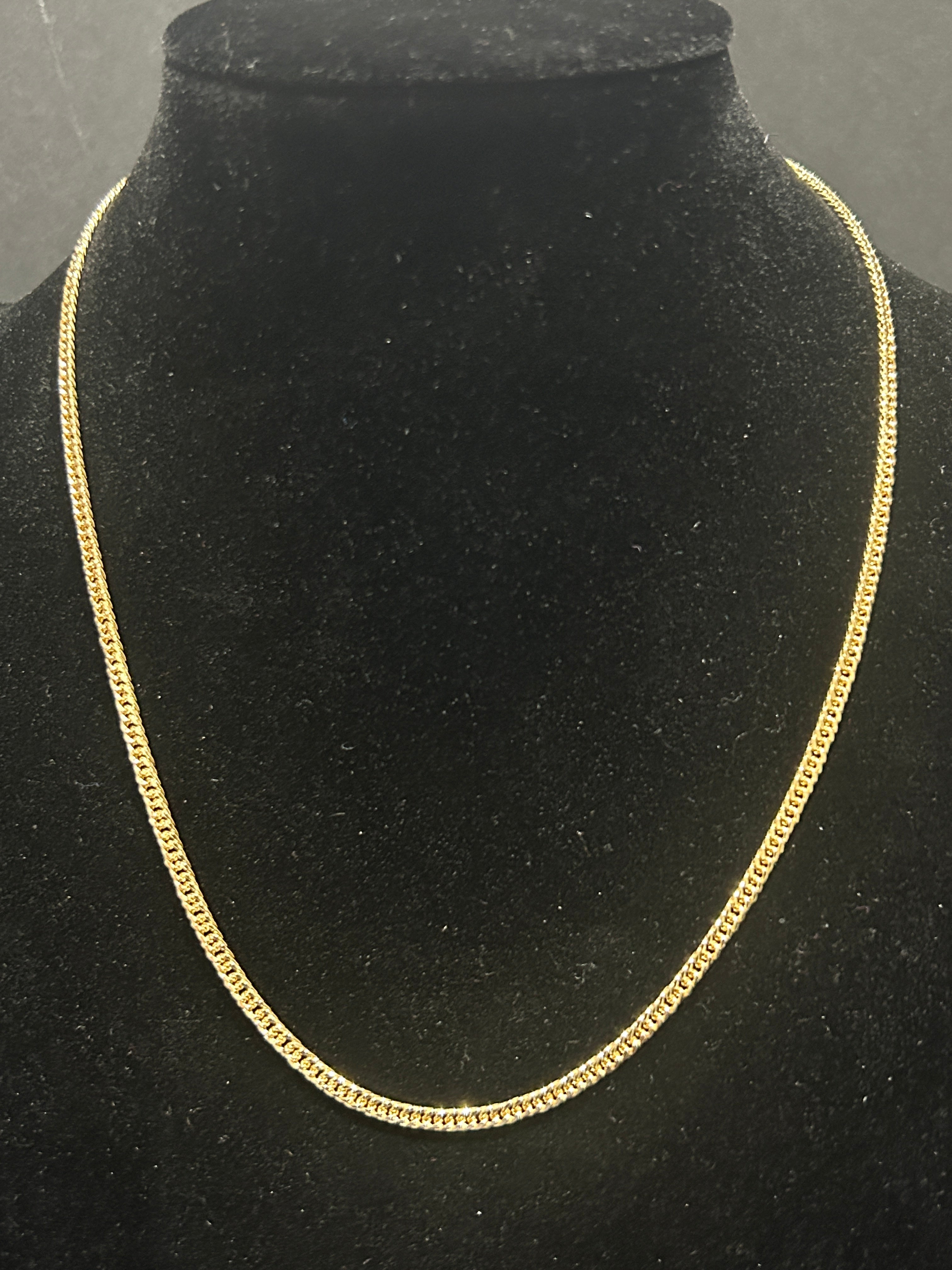 C44 - 14K Gold 18 Inch Cuban 3mm