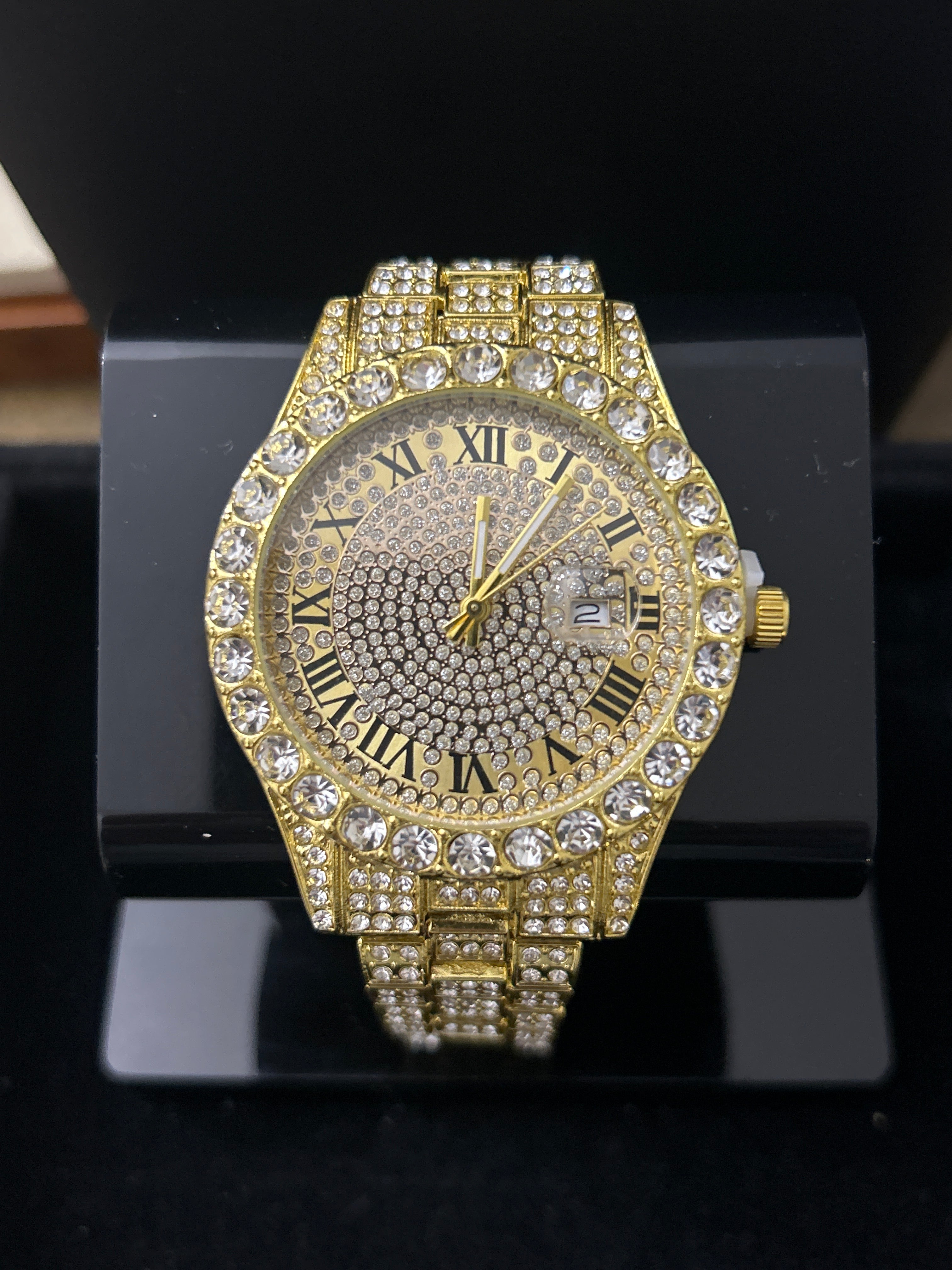 43mm 14k Gold VVS CZ