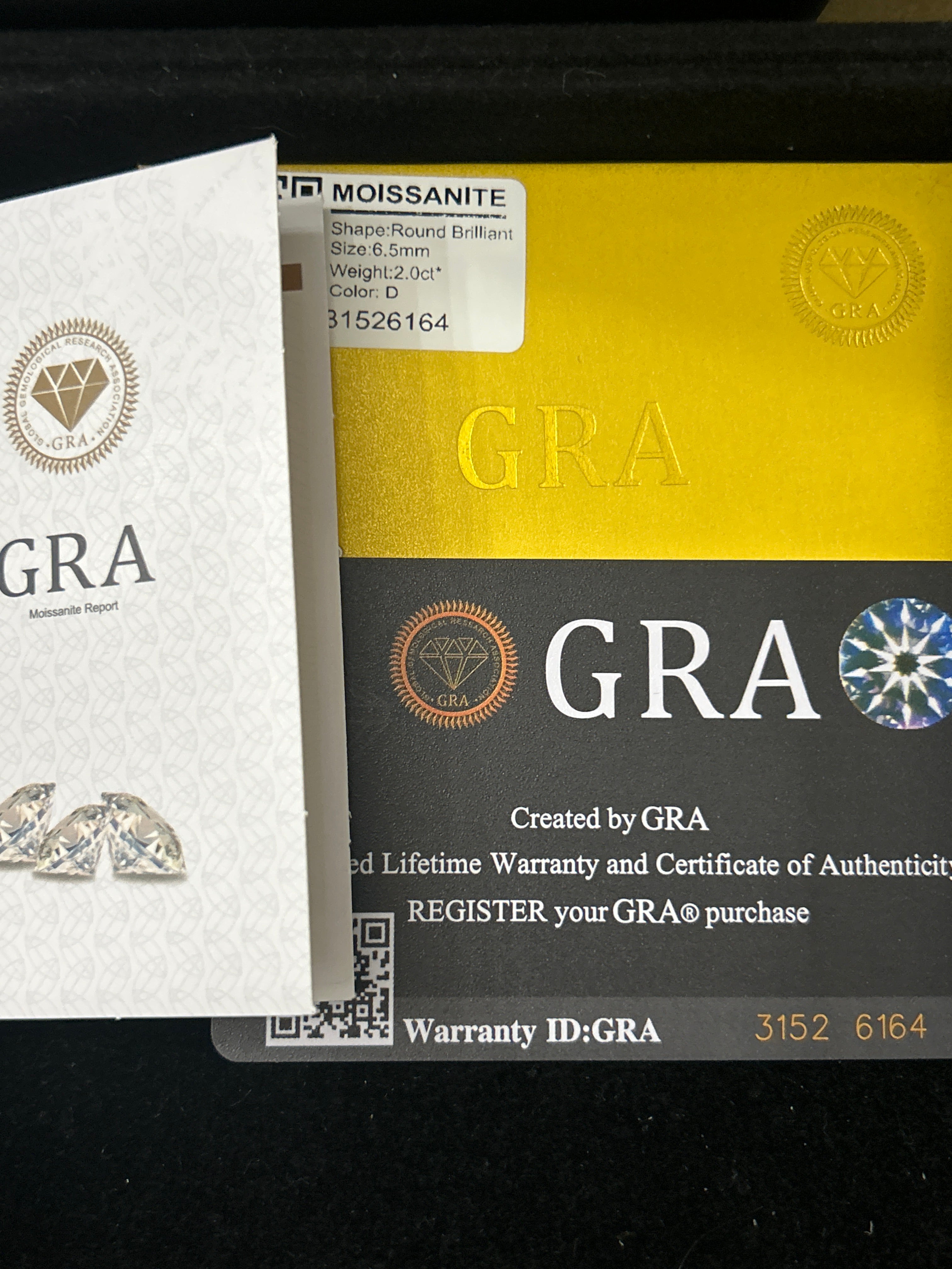 Sterling 925 2CT Moissanite Studs