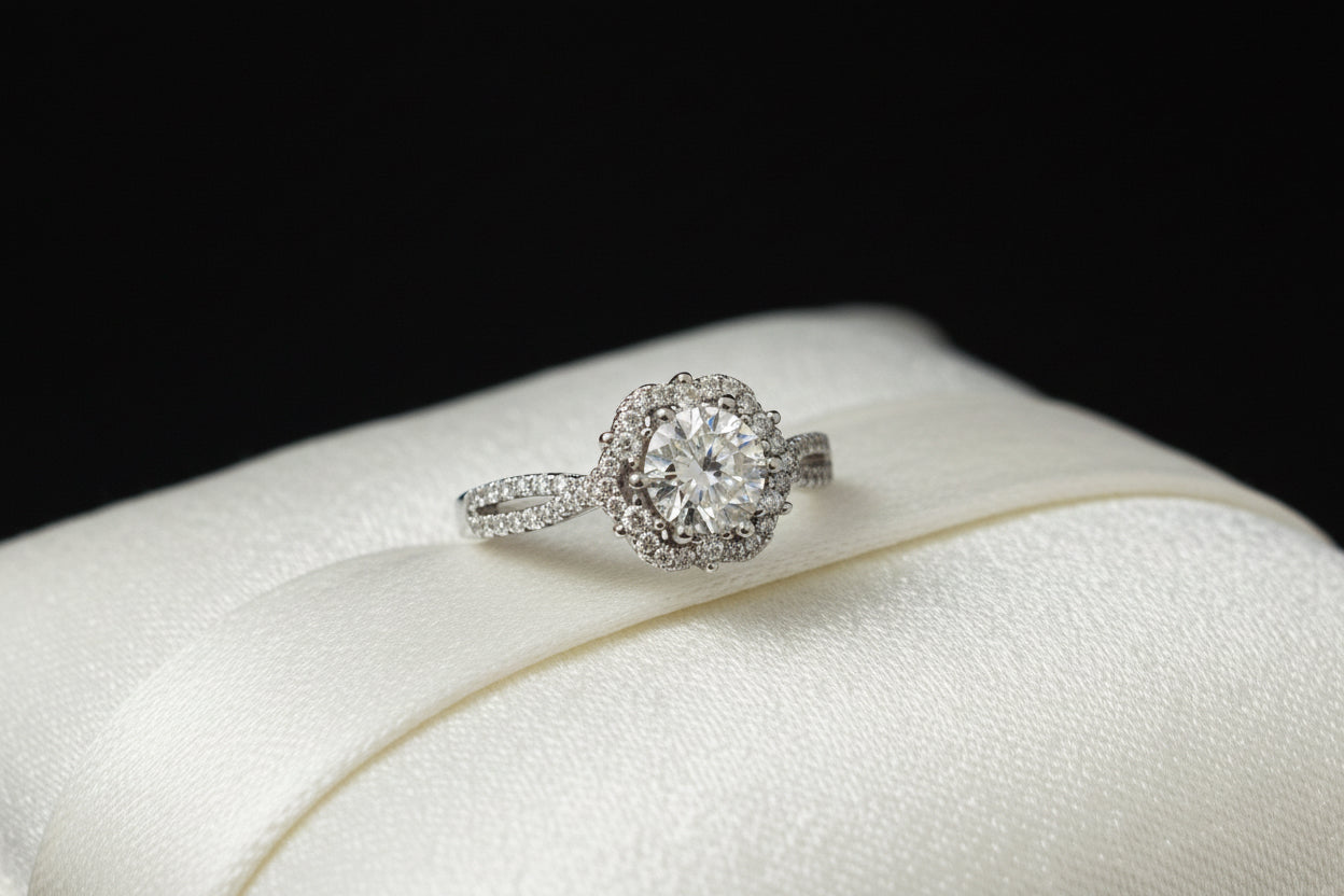 1CT Moissanite Ring Adj. 6-10