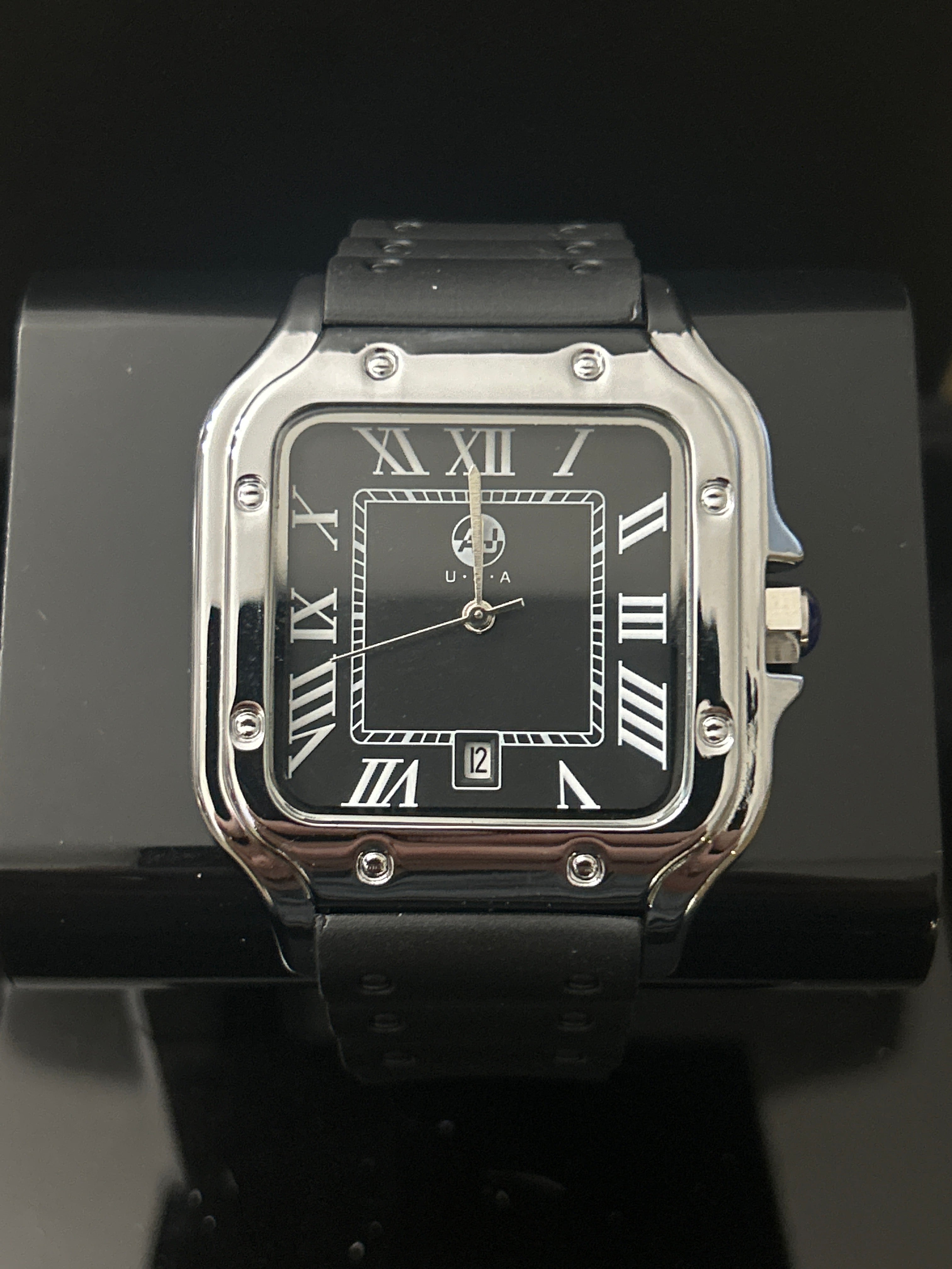 W44 - 38mm Men’s Cartier Style Square Face