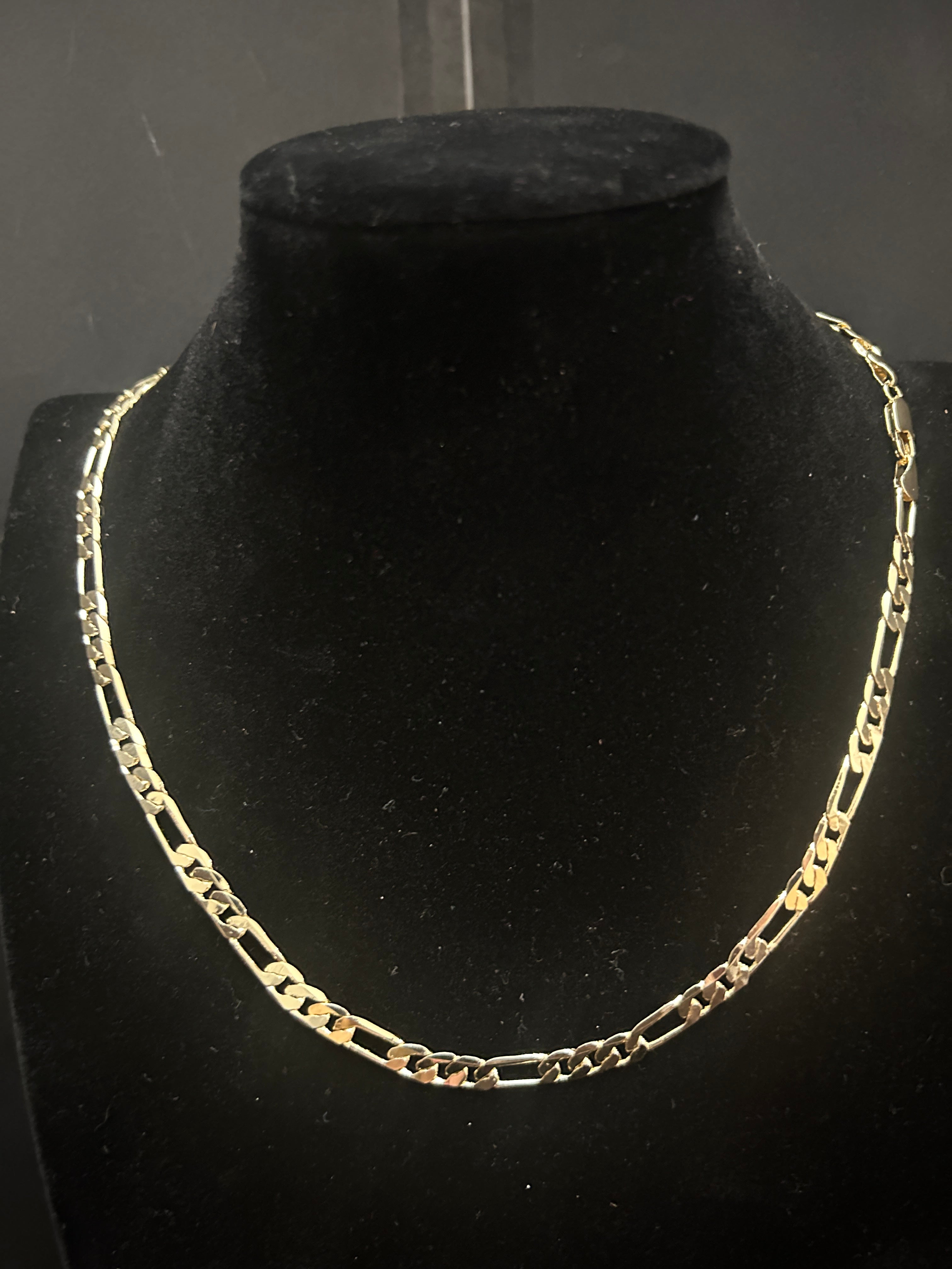 C35 - 14K Gold 20 Inch Figaro 6mm