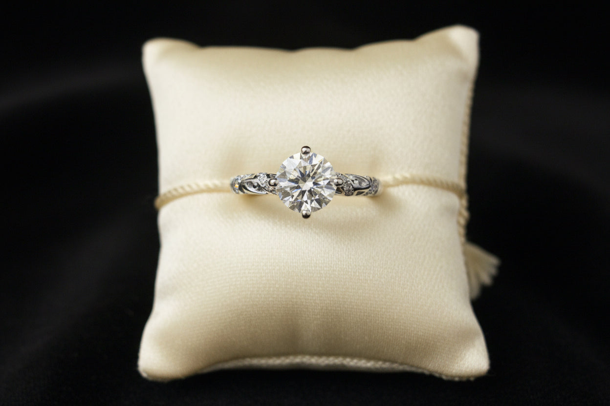 2CT Moissanite Ring Adj. 6-10