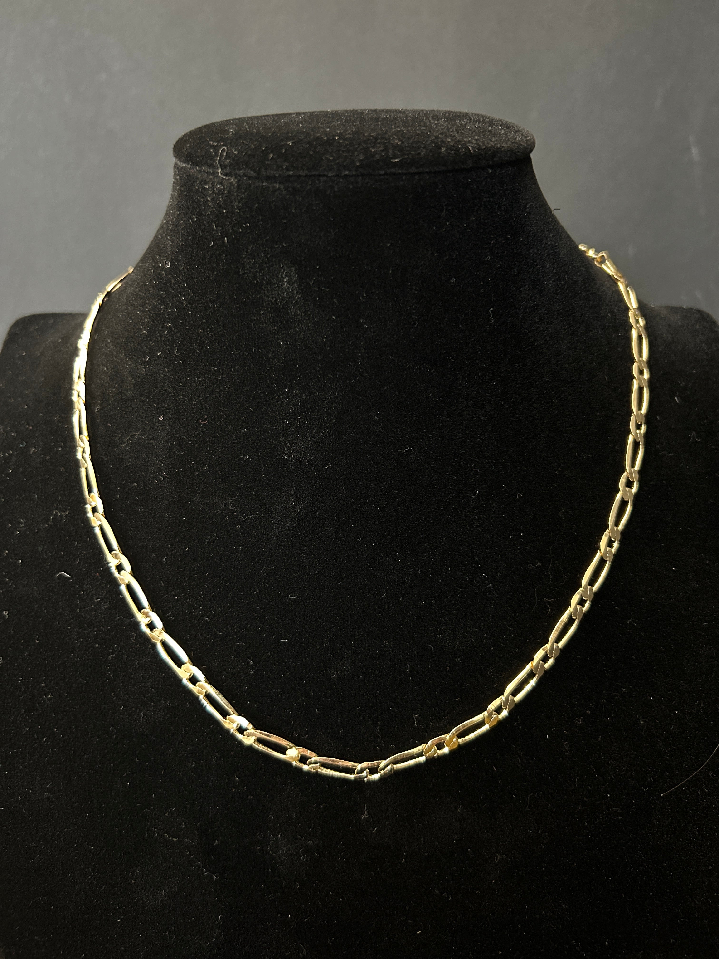 C69 - 14K Gold 20 Inch Figaro 5mm