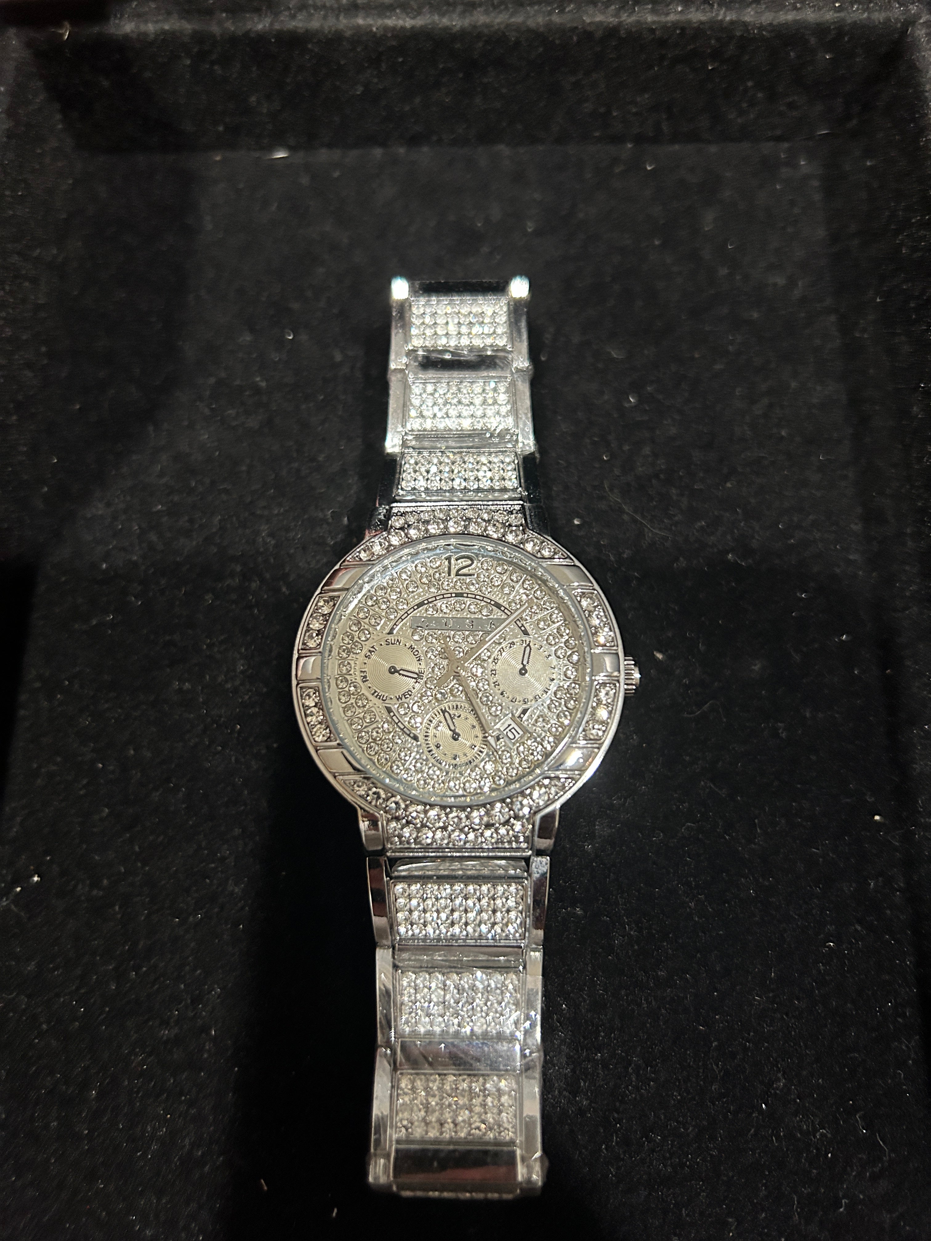 W27 - Silver Iced Out VVS CZ