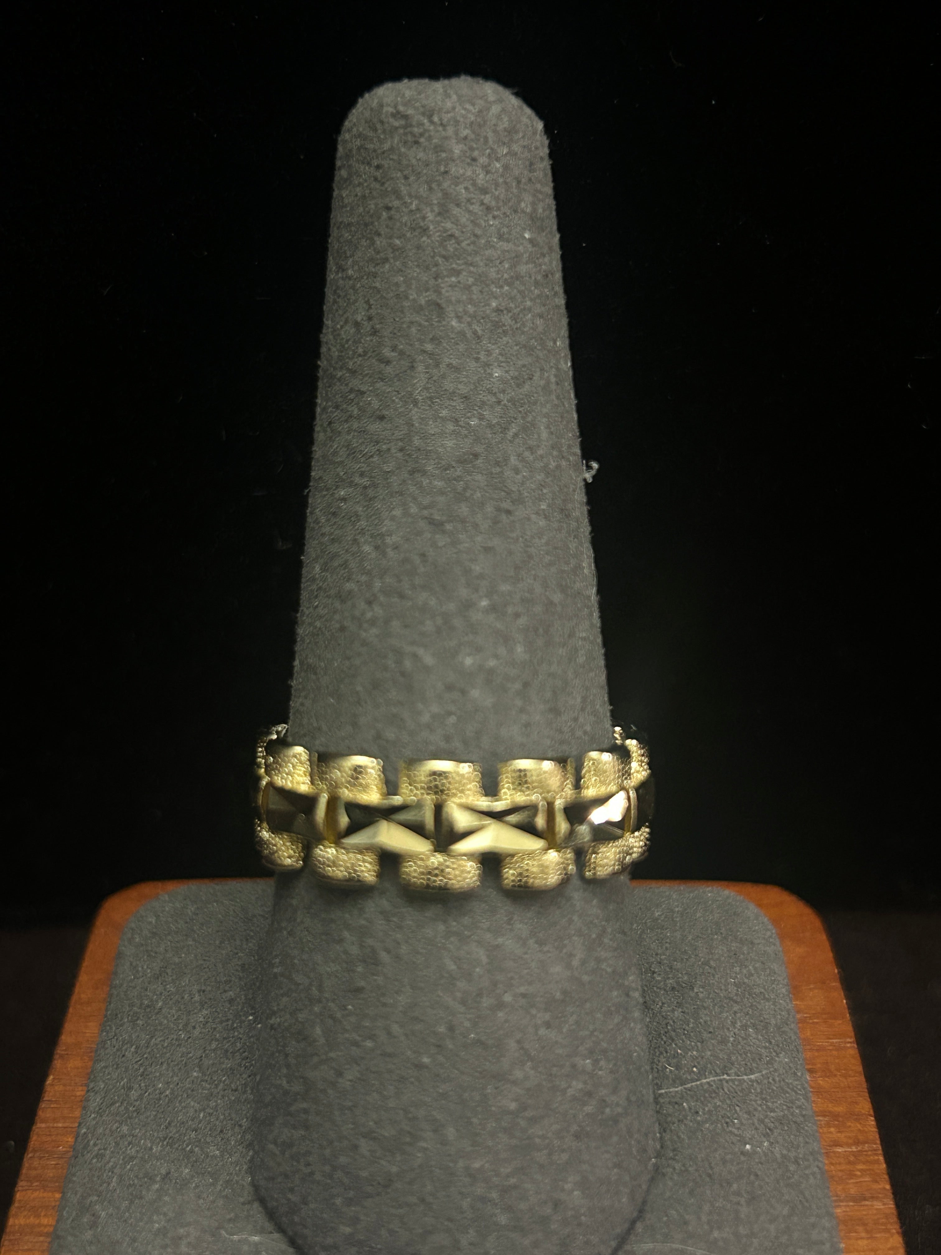 R12 - 14K Gold Nugget Band Size 10