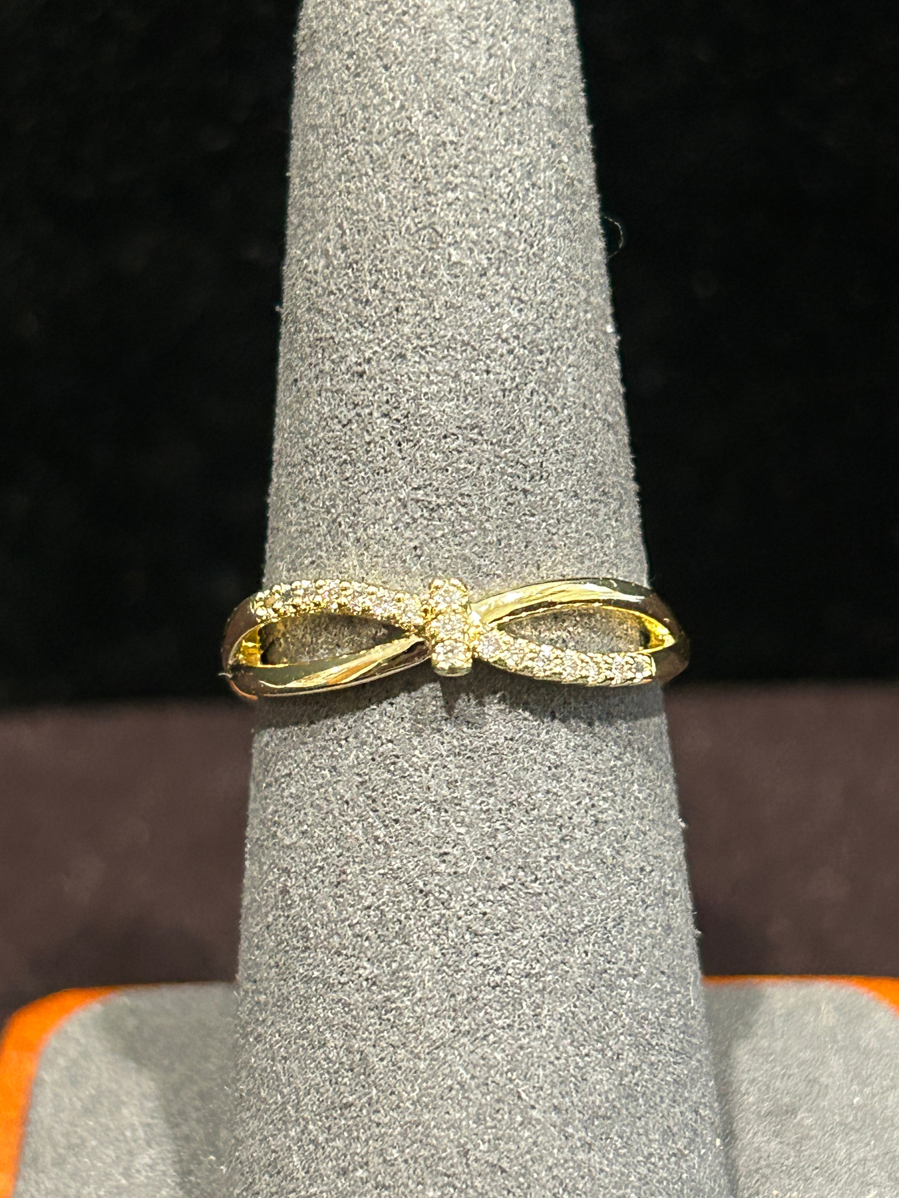R28 - 14K Gold VVS CZ Eternity Size 7
