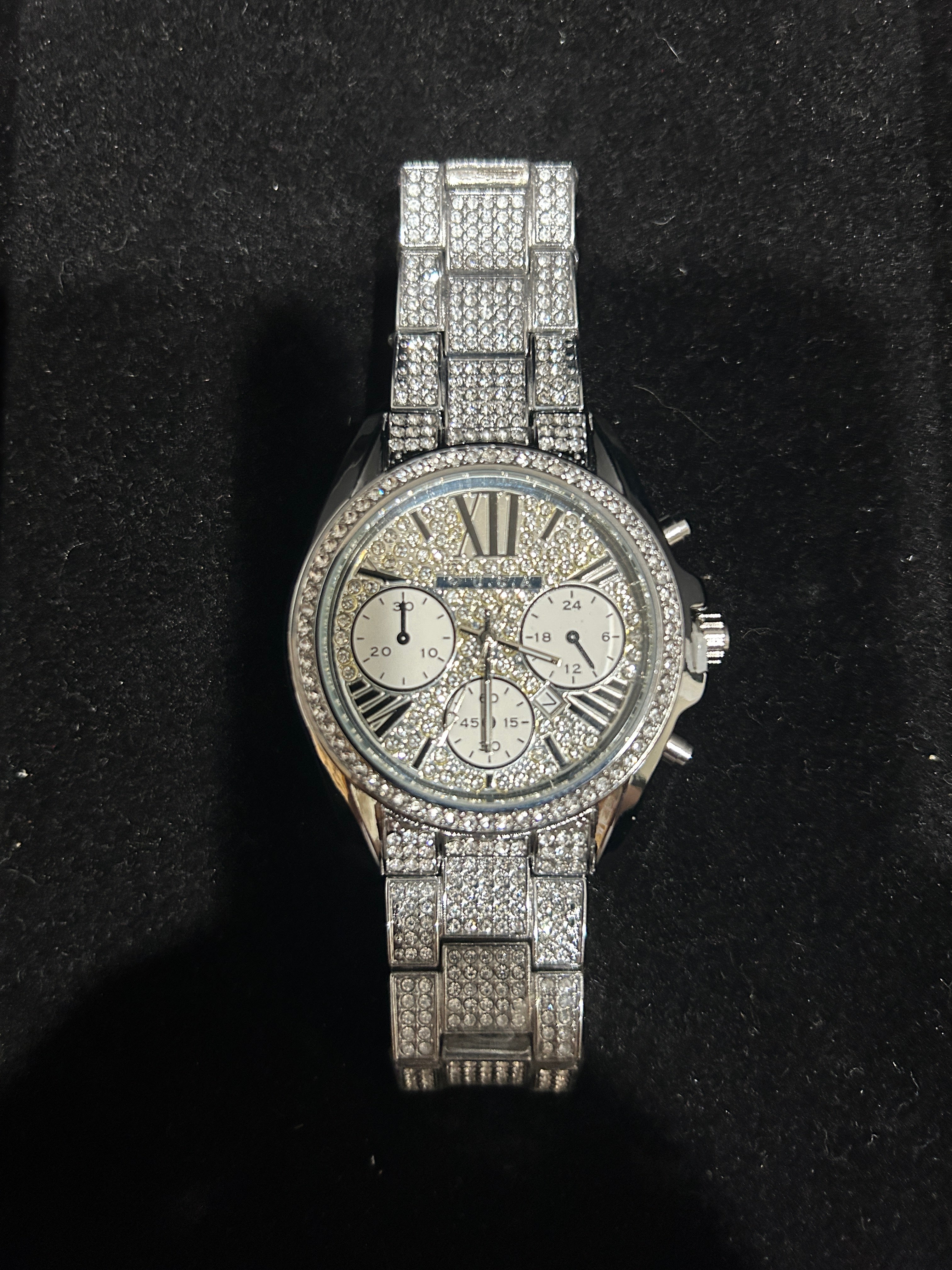 W19 - Silver Iced Out Cartier Style VVS CZ