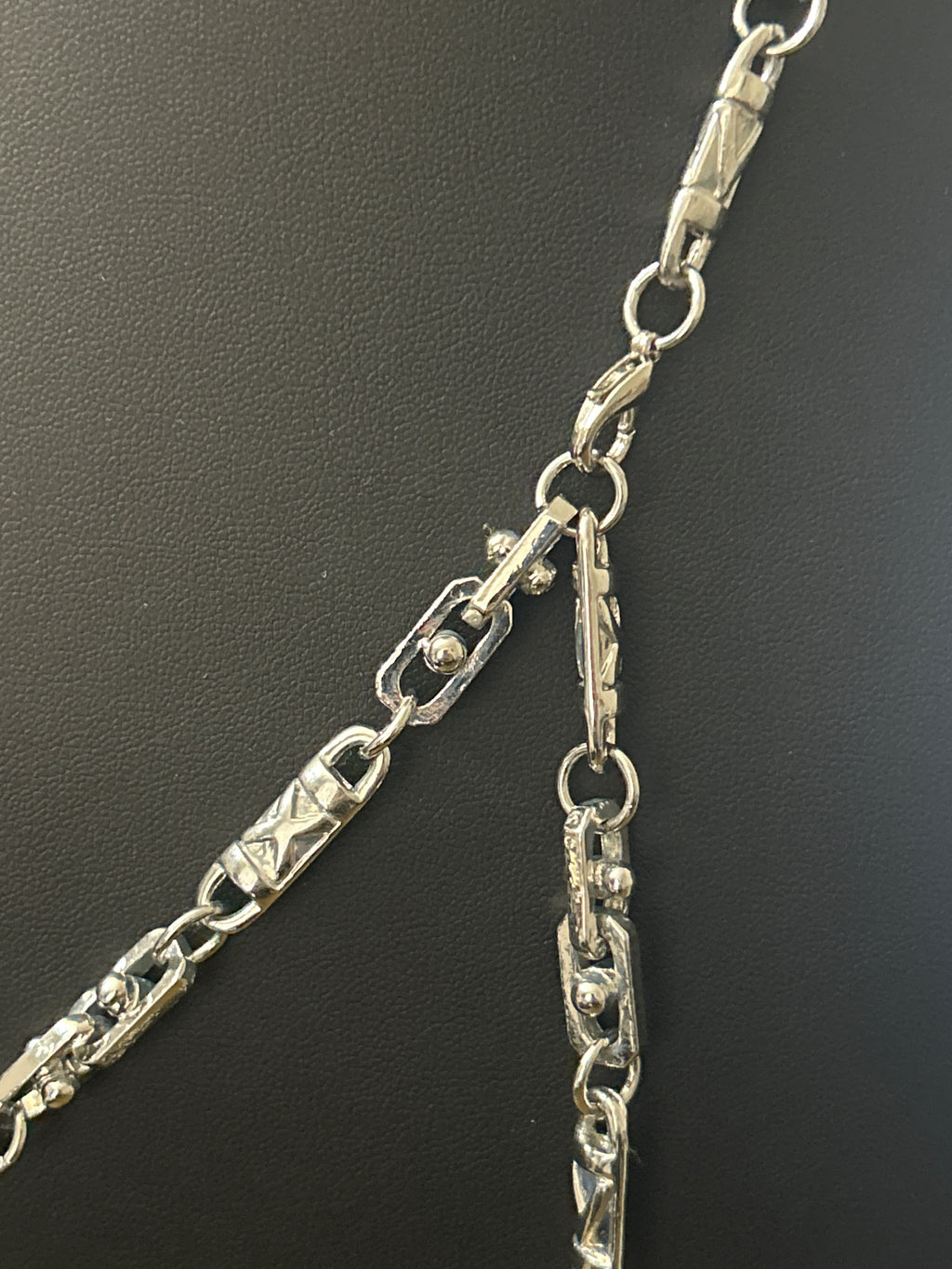 30 Inch Stainless Chain W/ VVS CZ Stainless Cross