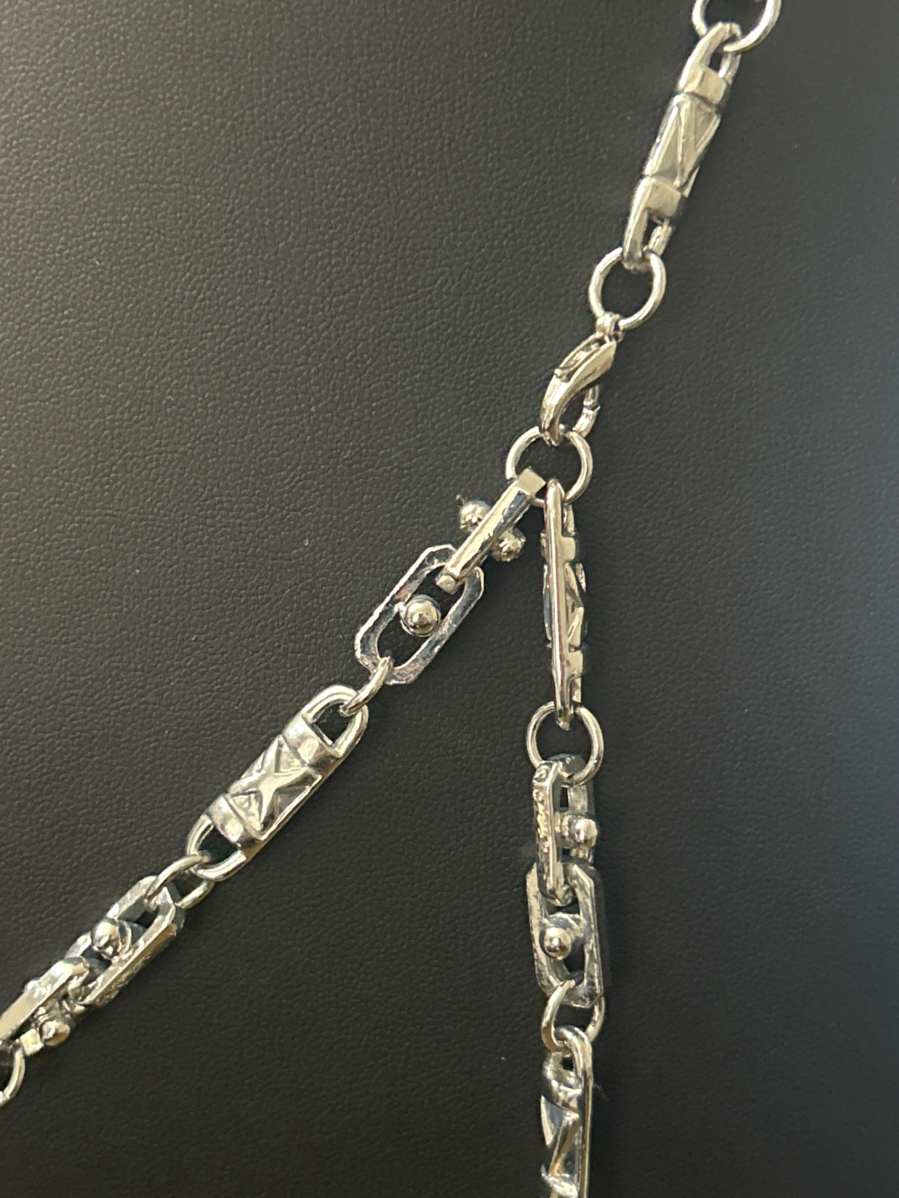 30 Inch Stainless Chain W/ VVS CZ Stainless Cross