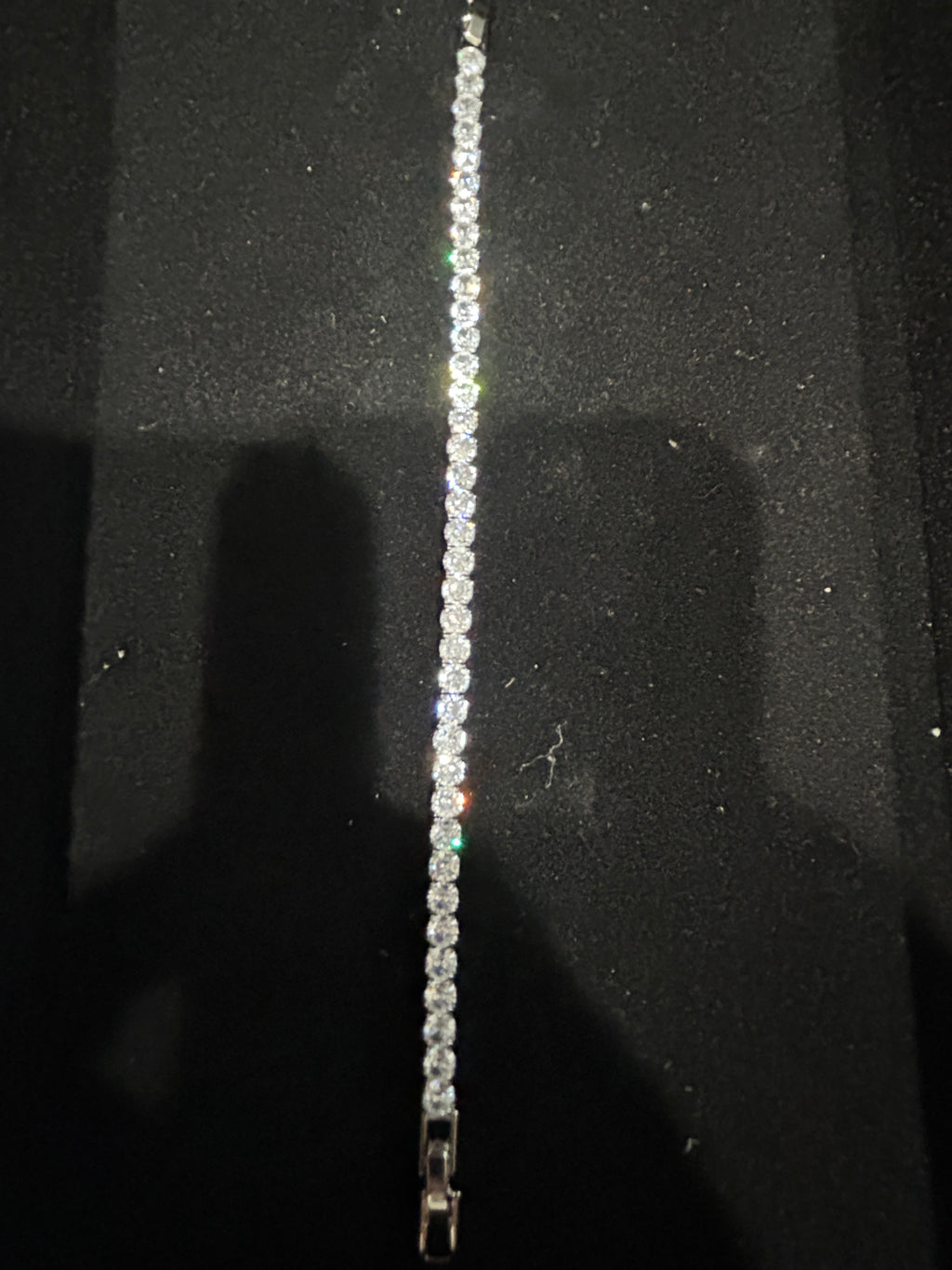 B57- 14K White Gold 7 inch Tennis