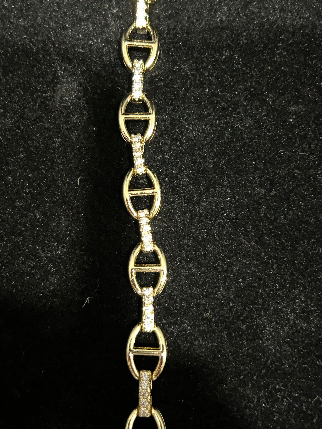 B50 - 14K Gold VVS CZ 7 Inch