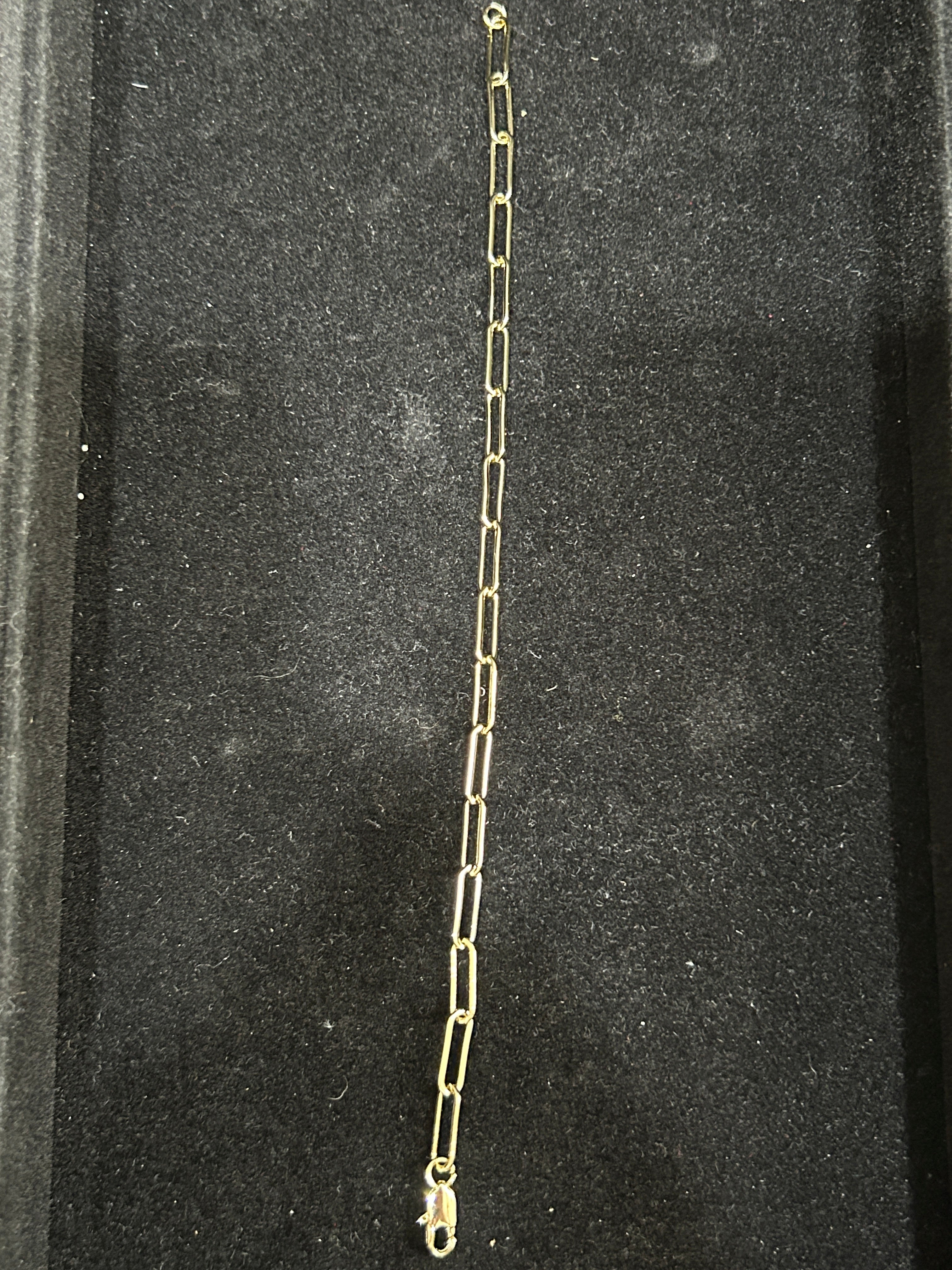 B48 - 14K Gold 8 Inch Paper Clip