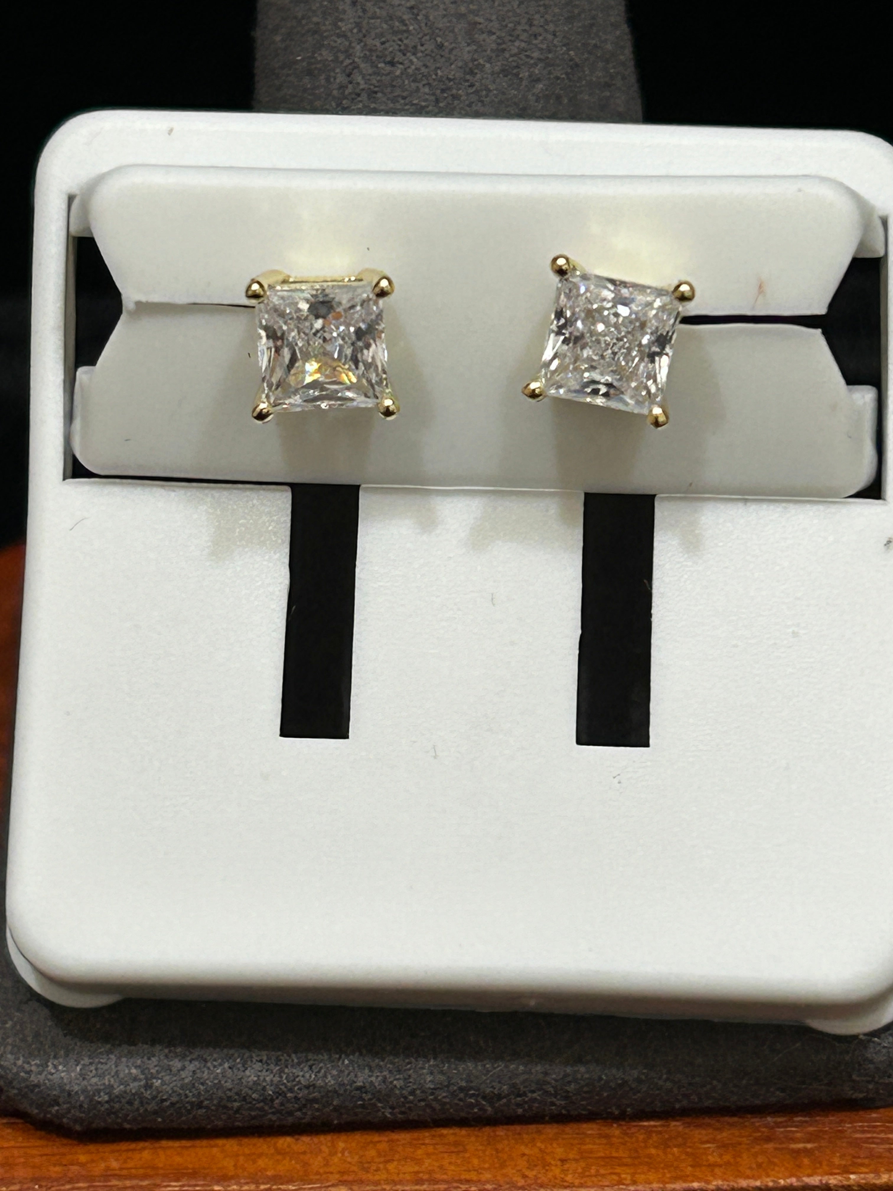 E45 - 14K Gold Over Sterling Silver 925 Studs