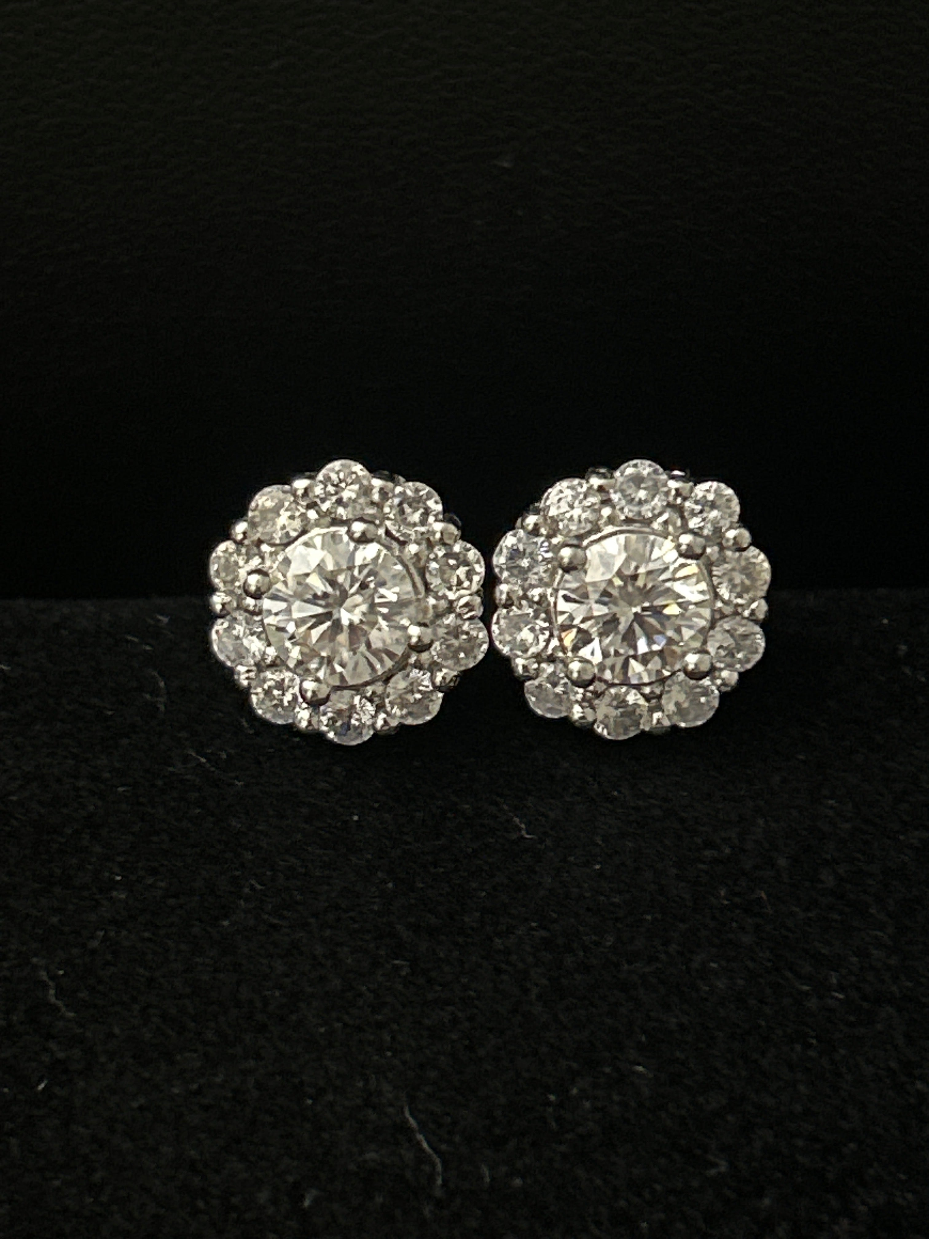 Sterling 925 2CT Moissanite Studs