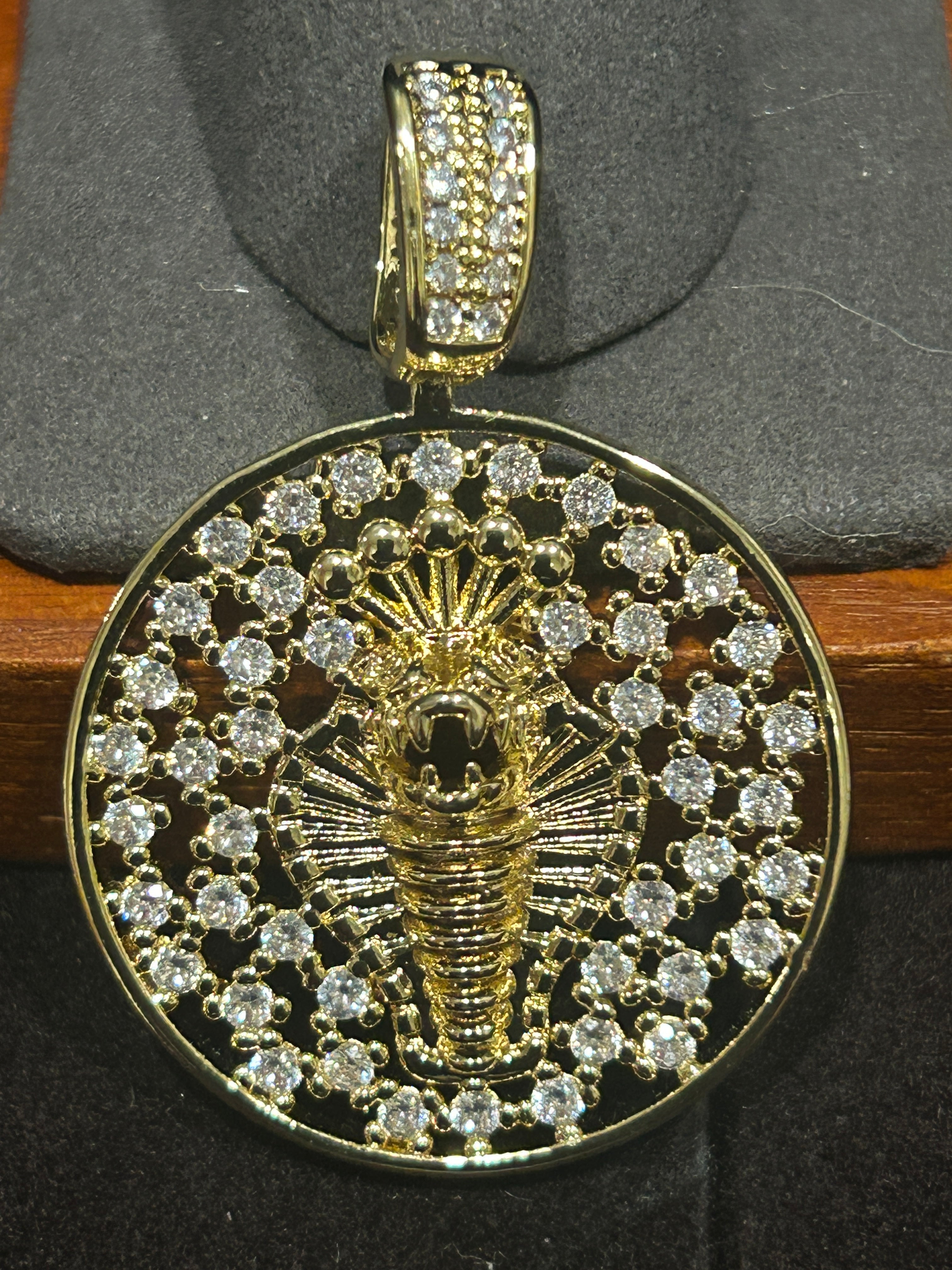 P32 - 14K Gold VVS CZ Cobra