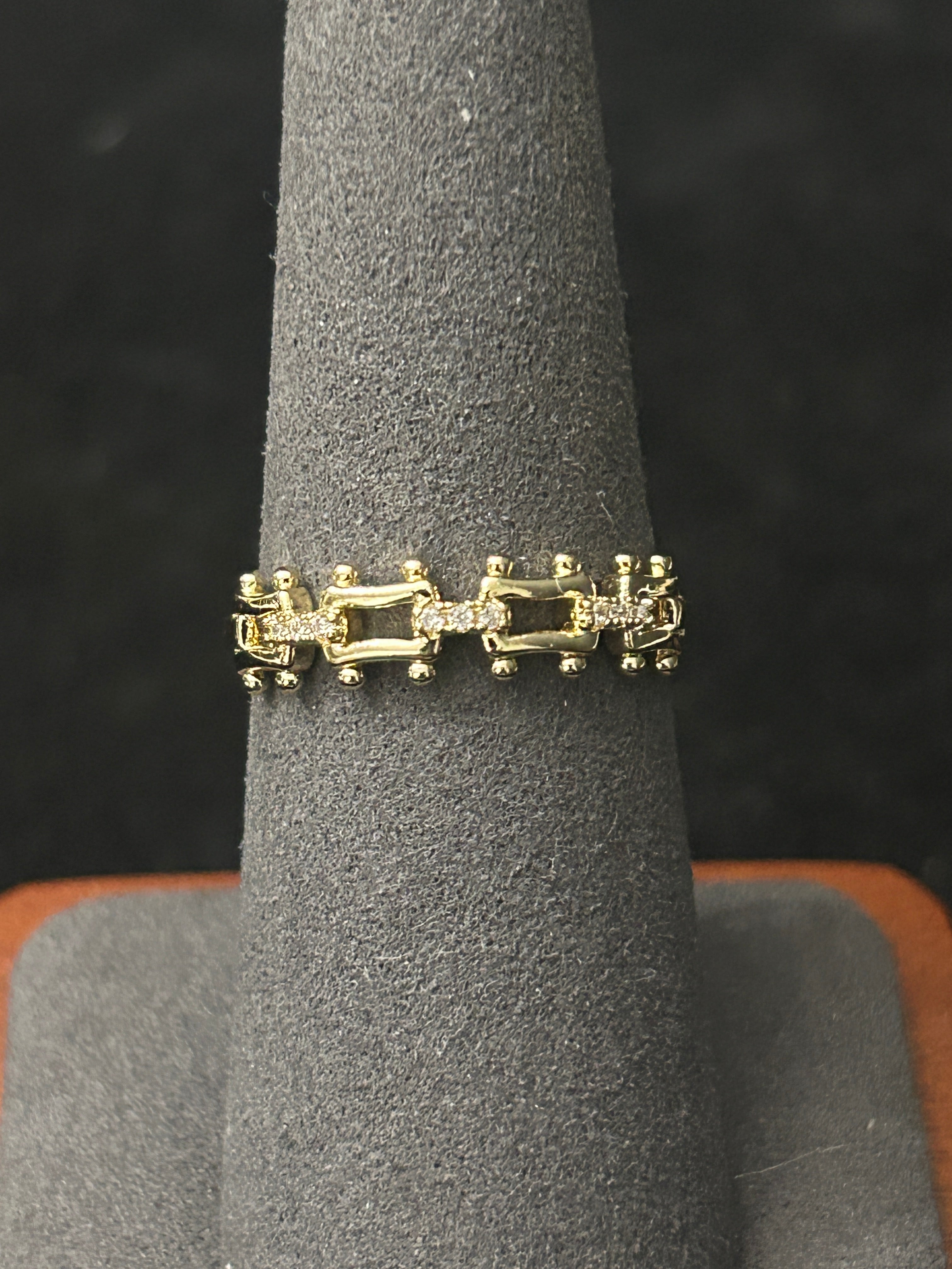 R43 - 14k Gold Adjustable 6-9 VVS CZ