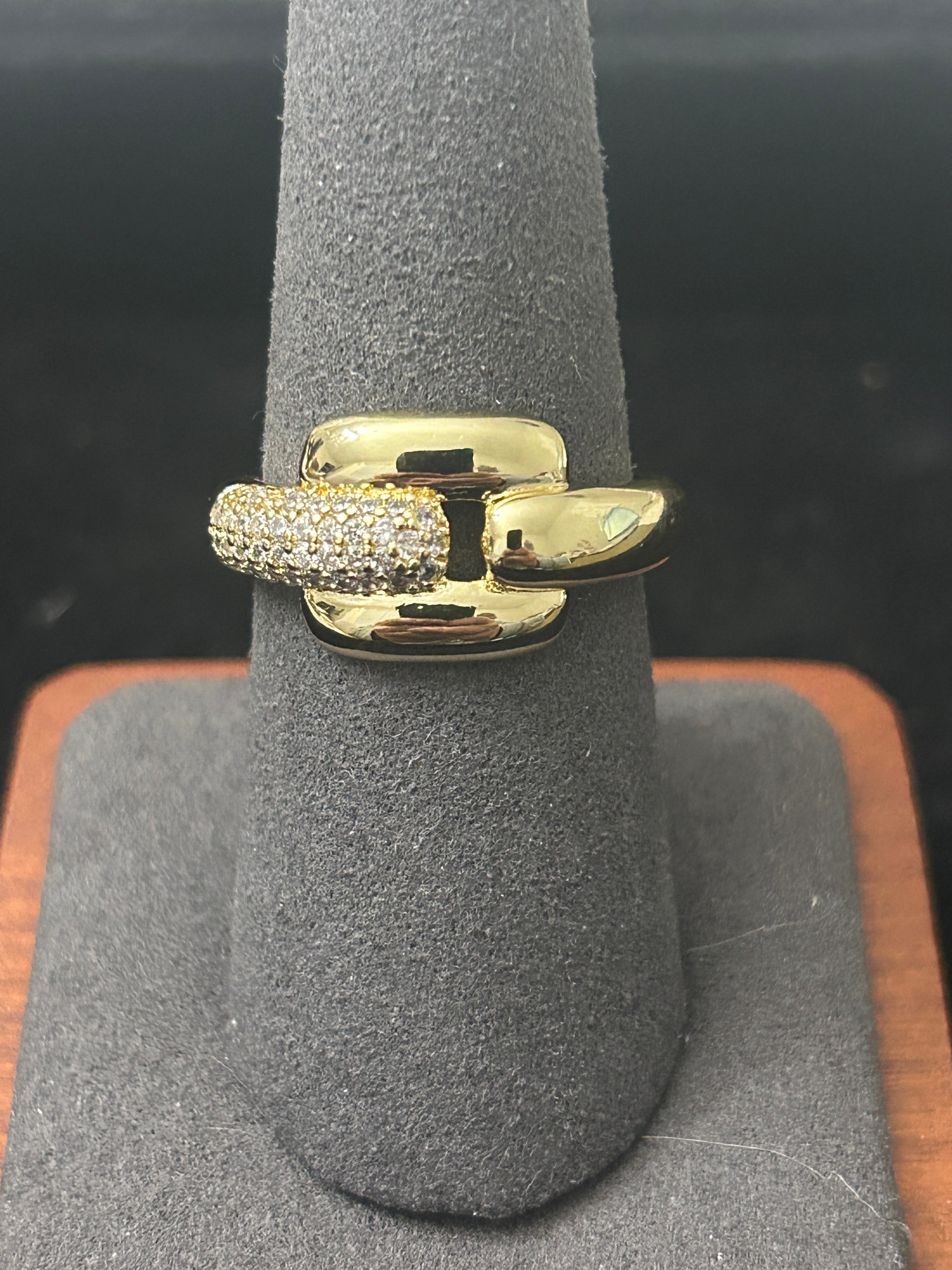 R47 - 14k Gold VVS CZ Adjustable 6-9