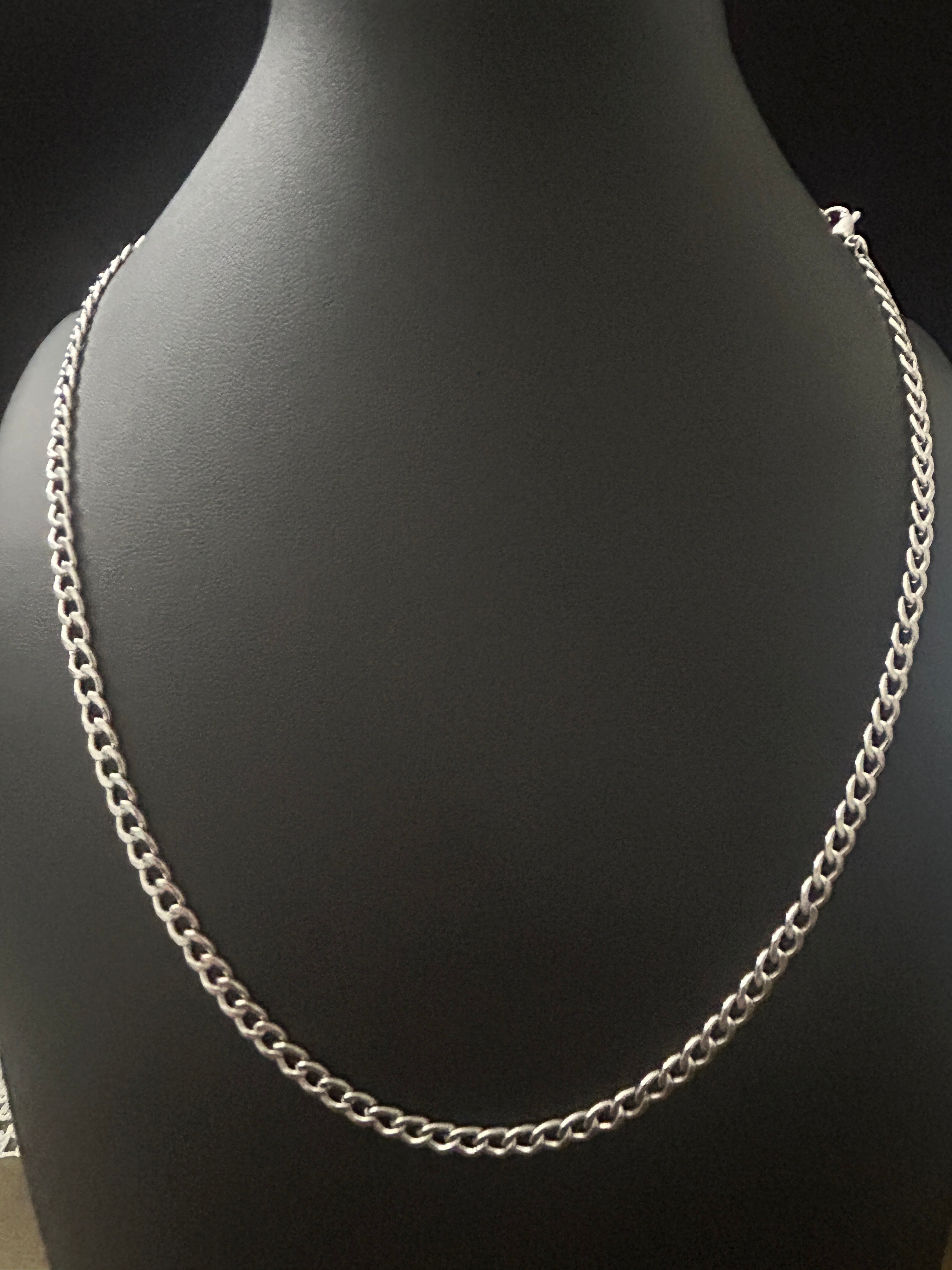 C75 - 14k White Gold 22 Inch 4.5mm Cuban