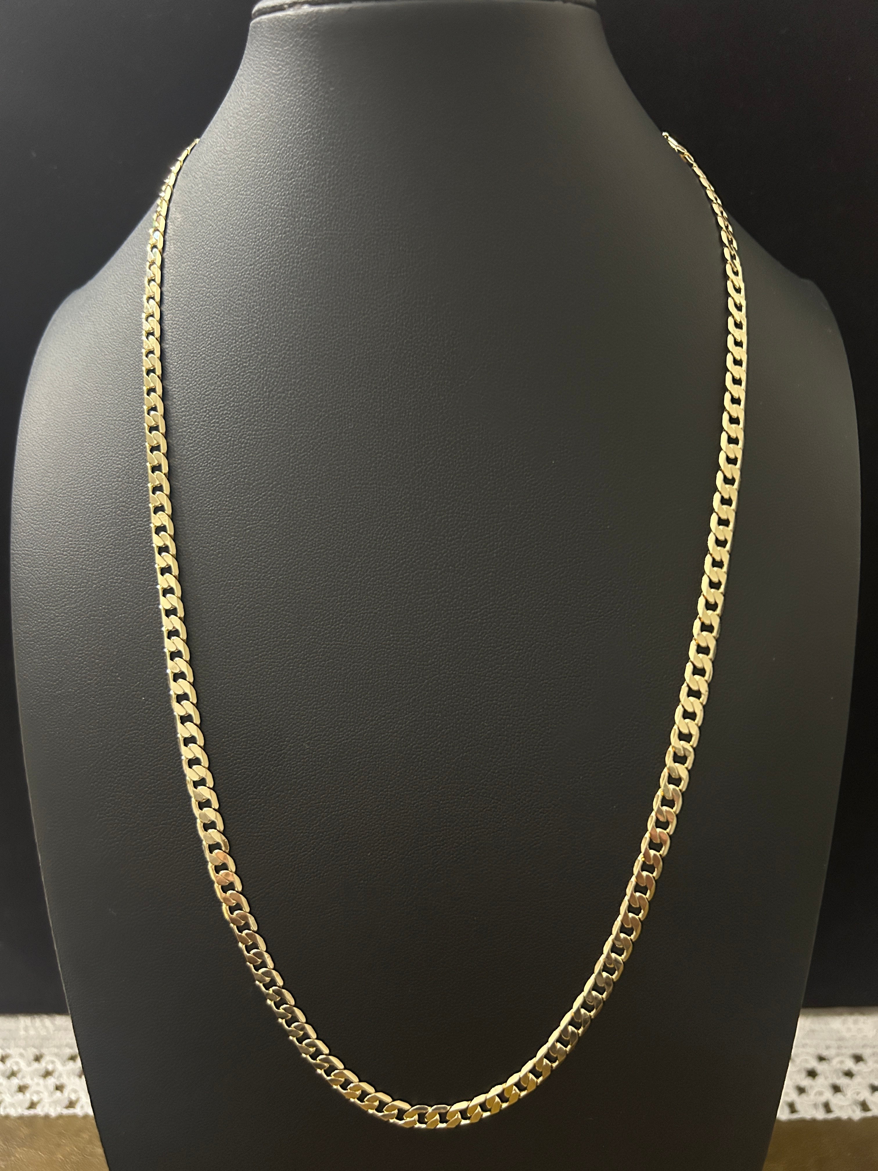 C76 - 14k Gold 24 Inch 5mm Cuban