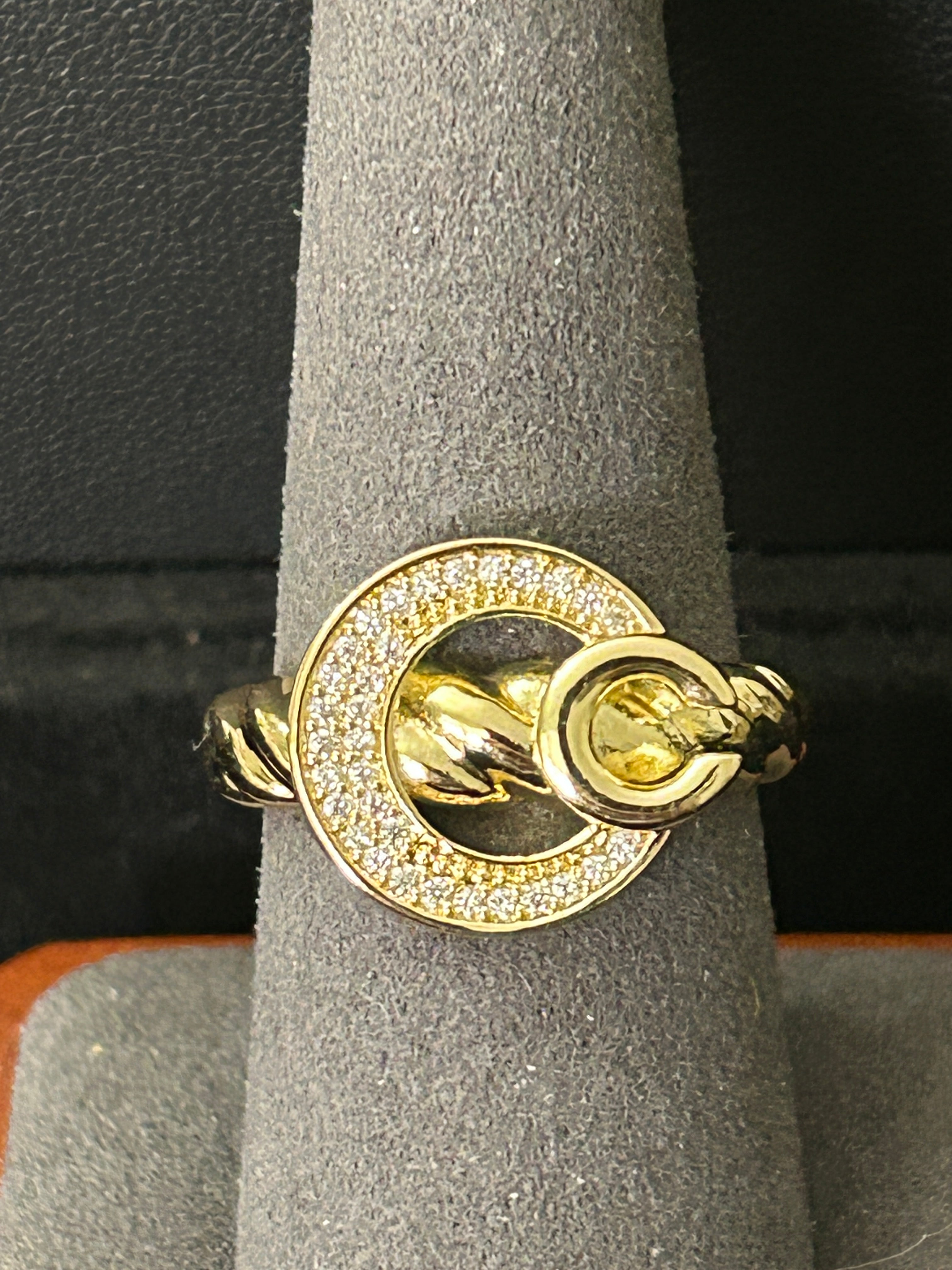 R63 - 14k Gold VVS CZ Adjustable