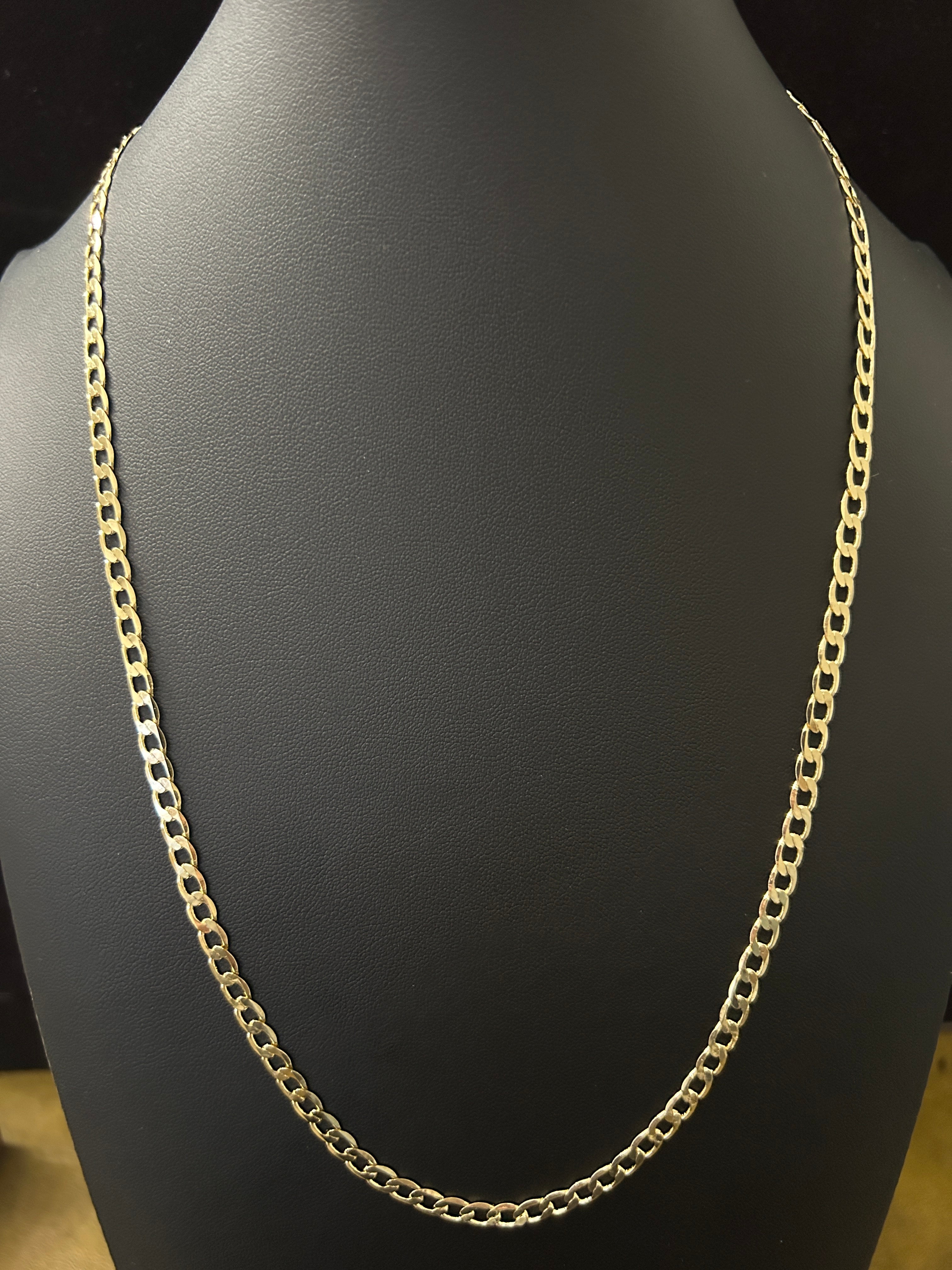 C87 - 14k Gold 24 Inch Cuban 4.5 MM