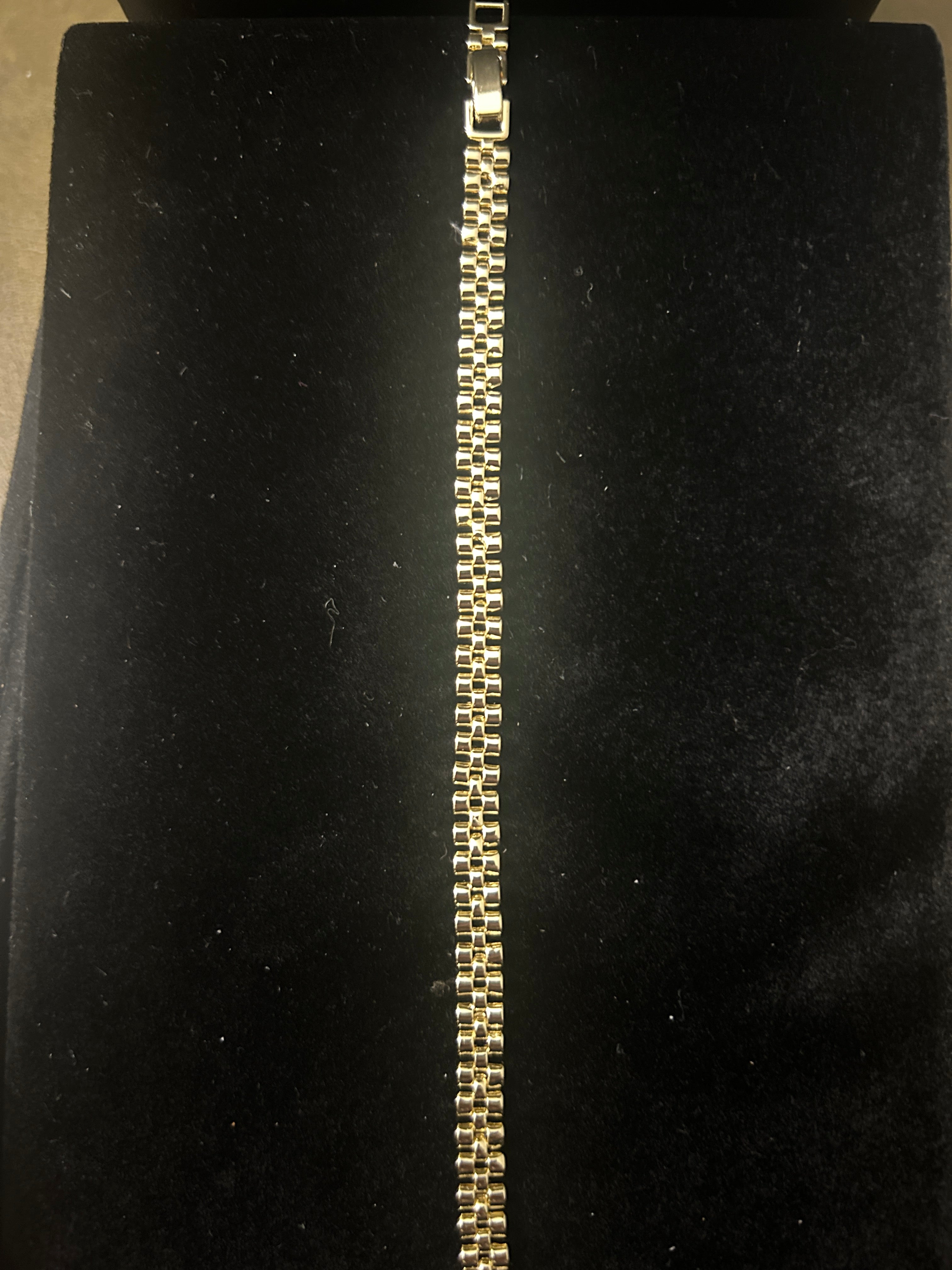 B98 - 14k Gold Watch Link 7inch 6mm