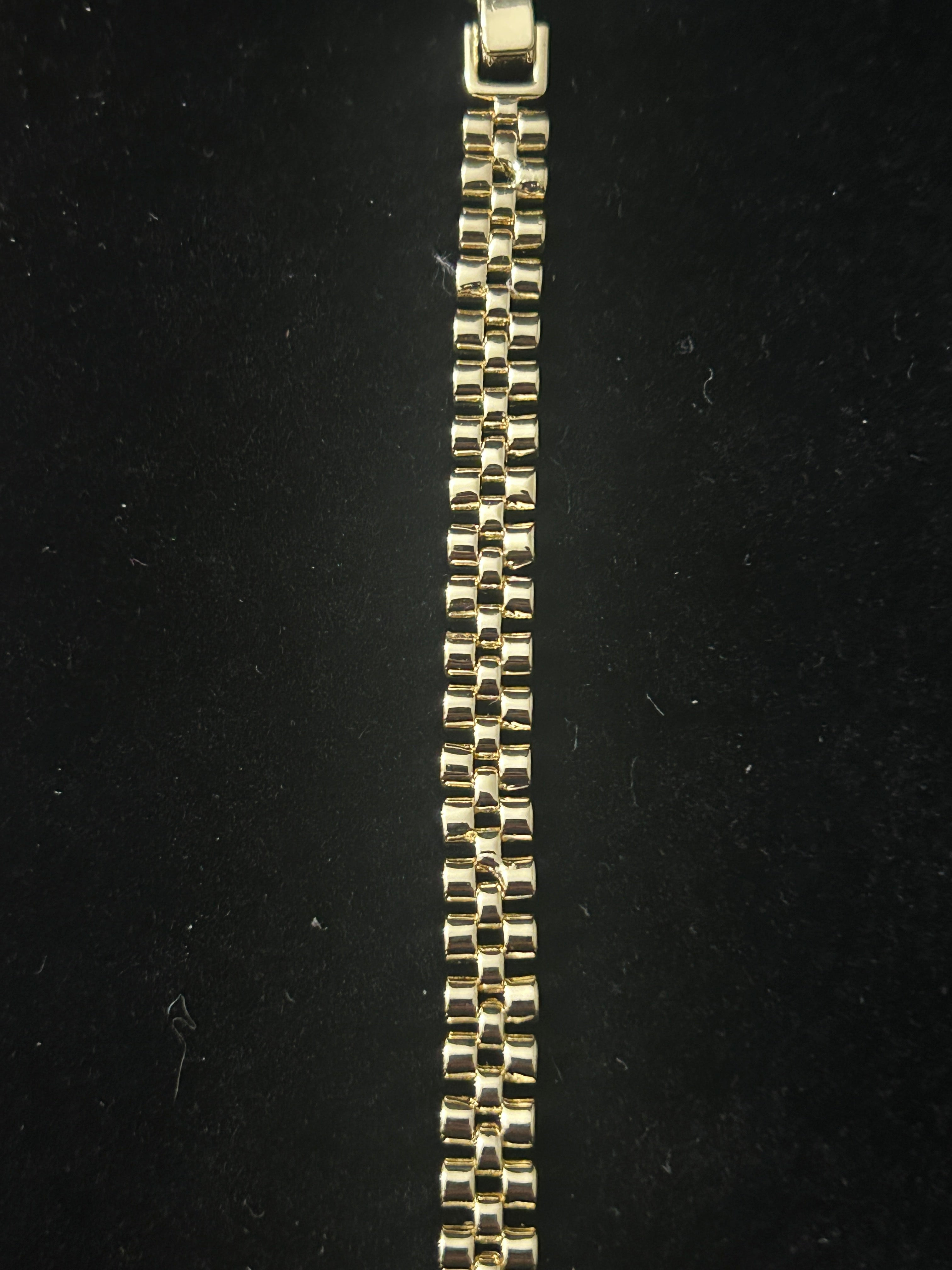 B98 - 14k Gold Watch Link 7inch 6mm