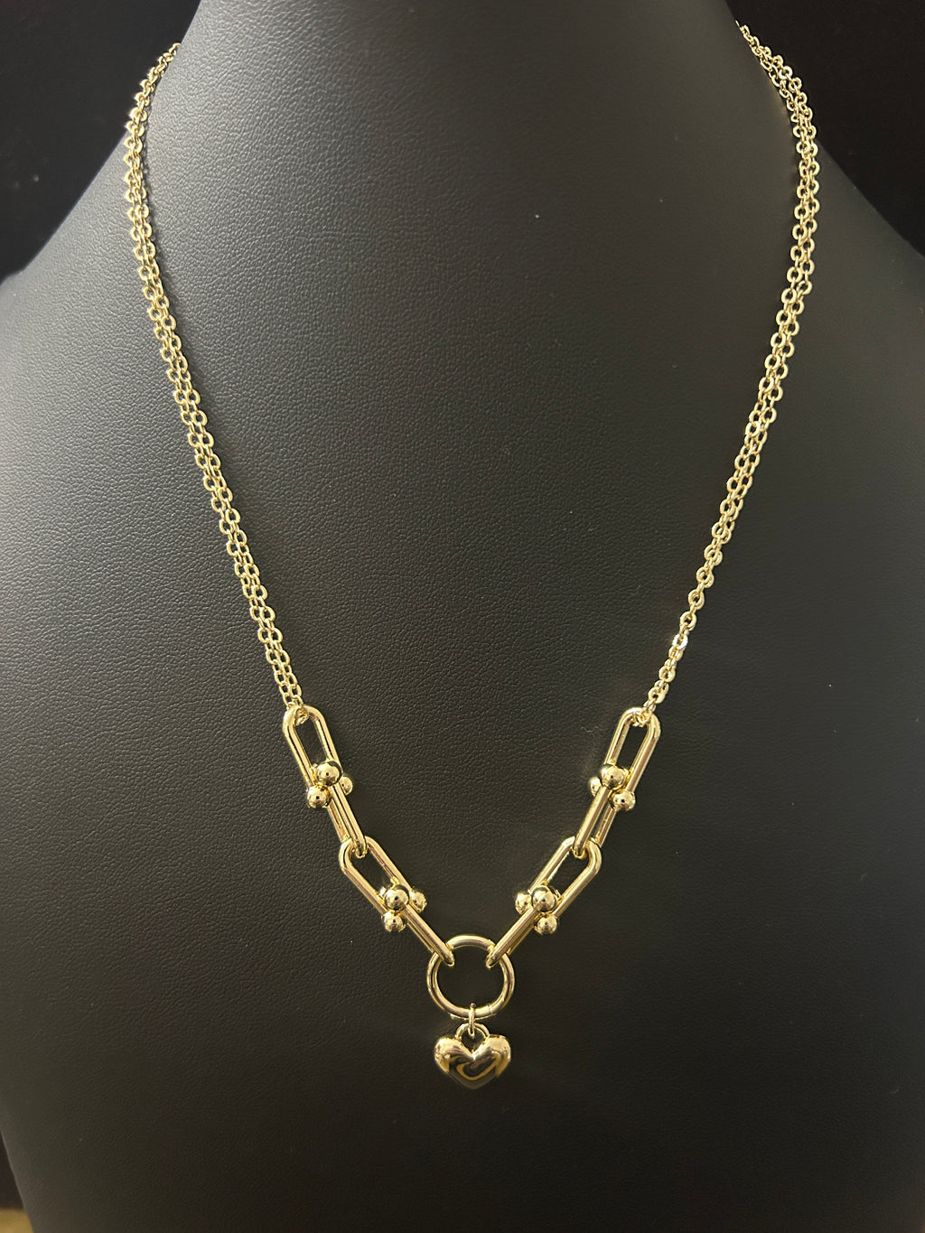 C92 - 14k Gold 18-20 Inch Tiffany Inspired W/ Heart