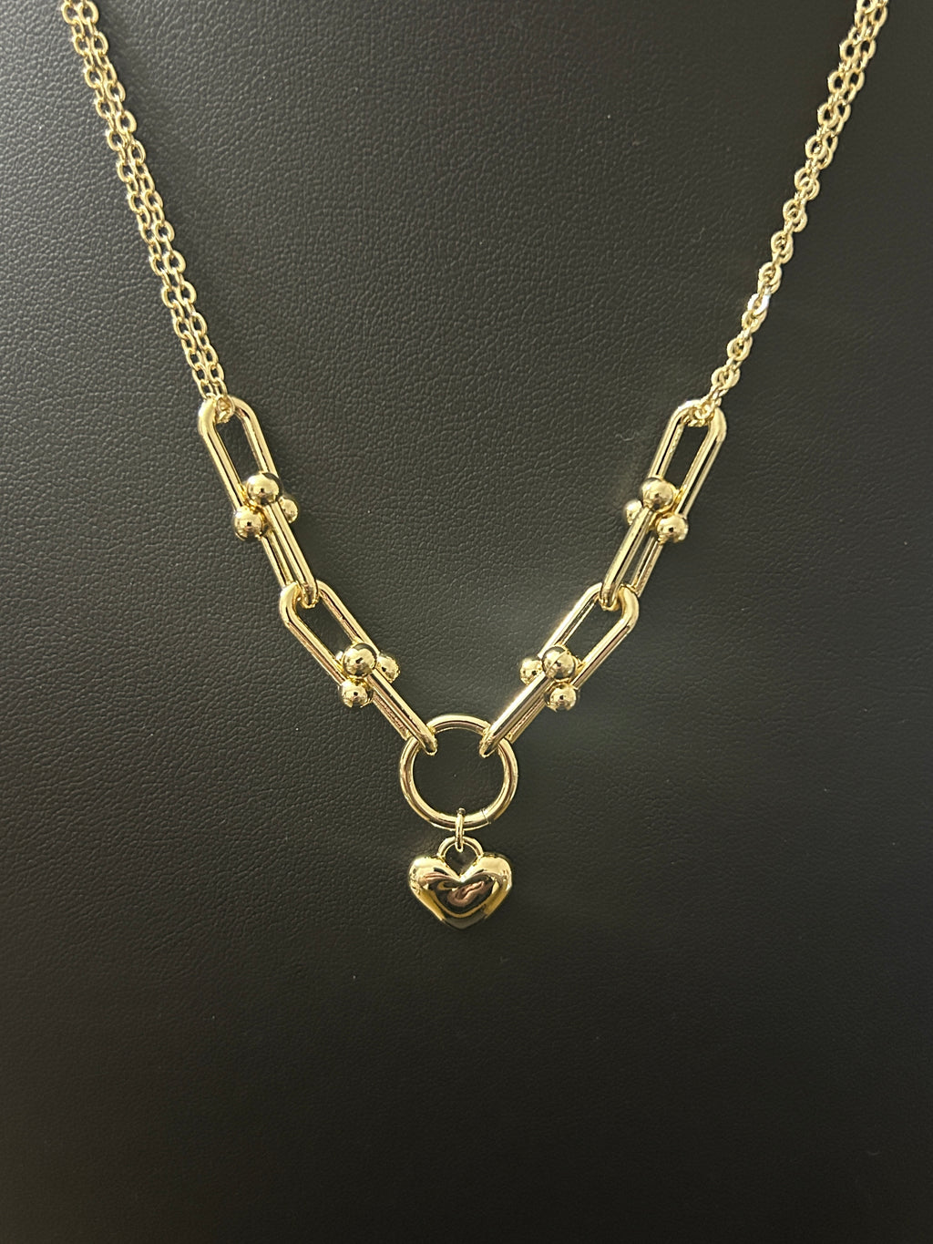 C92 - 14k Gold 18-20 Inch Tiffany Inspired W/ Heart