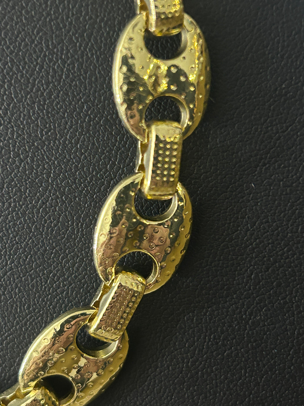 C98 - 14k Gold VVS CZ 18 Inch Gucci Link 12mm