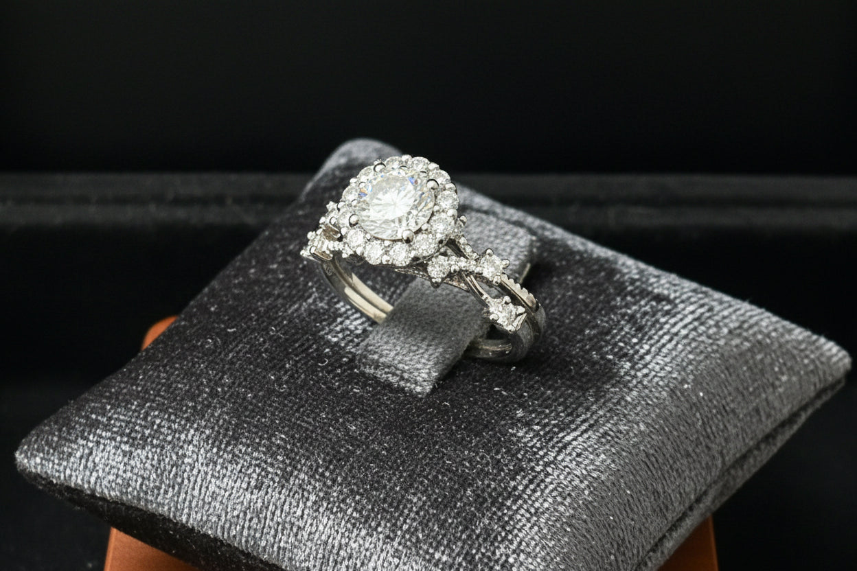1CT. Moissanite Ring Adj. 6-10