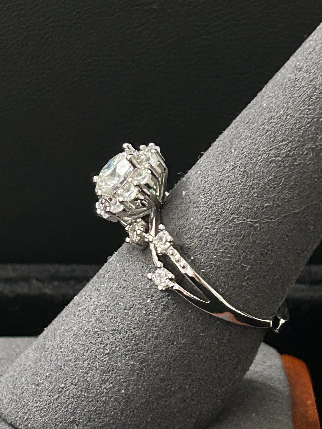1CT. Moissanite Ring Adj. 6-10