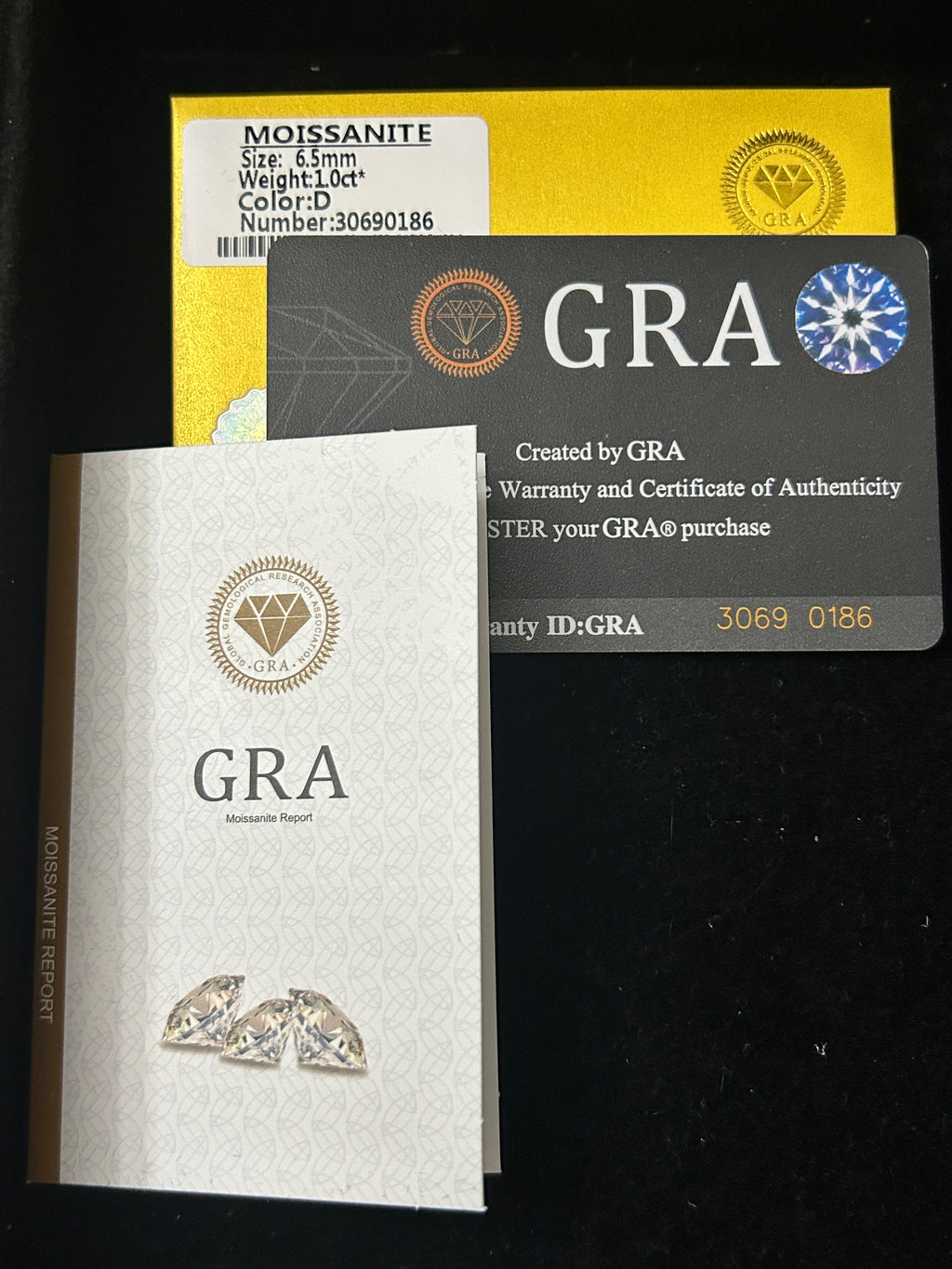 1CT. Moissanite Ring Adj. 6-10