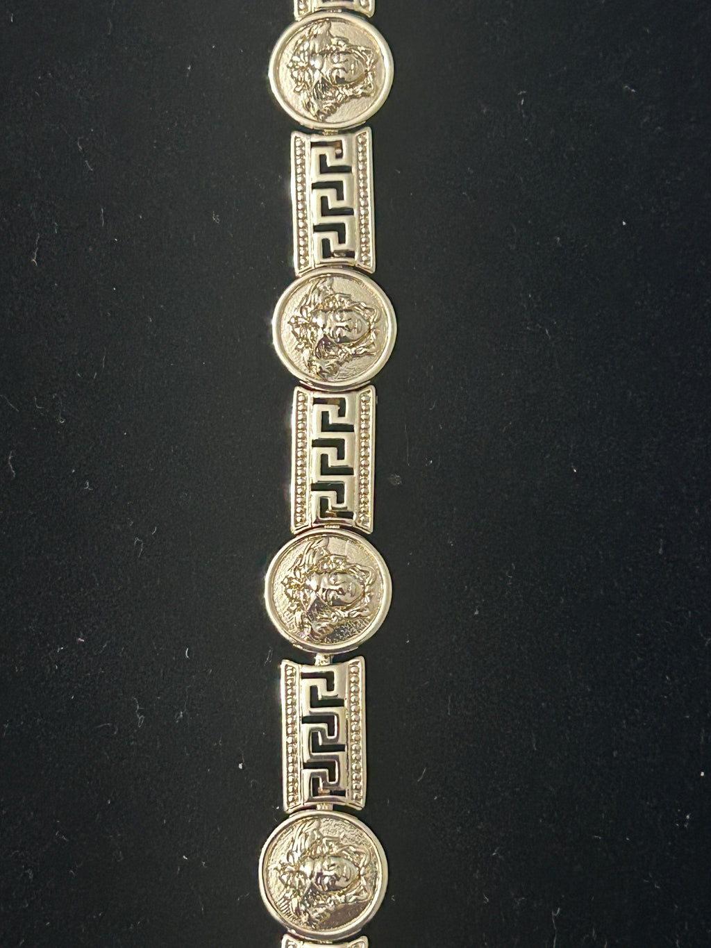 14k Gold 8 Inch Fendi Style Bracelet