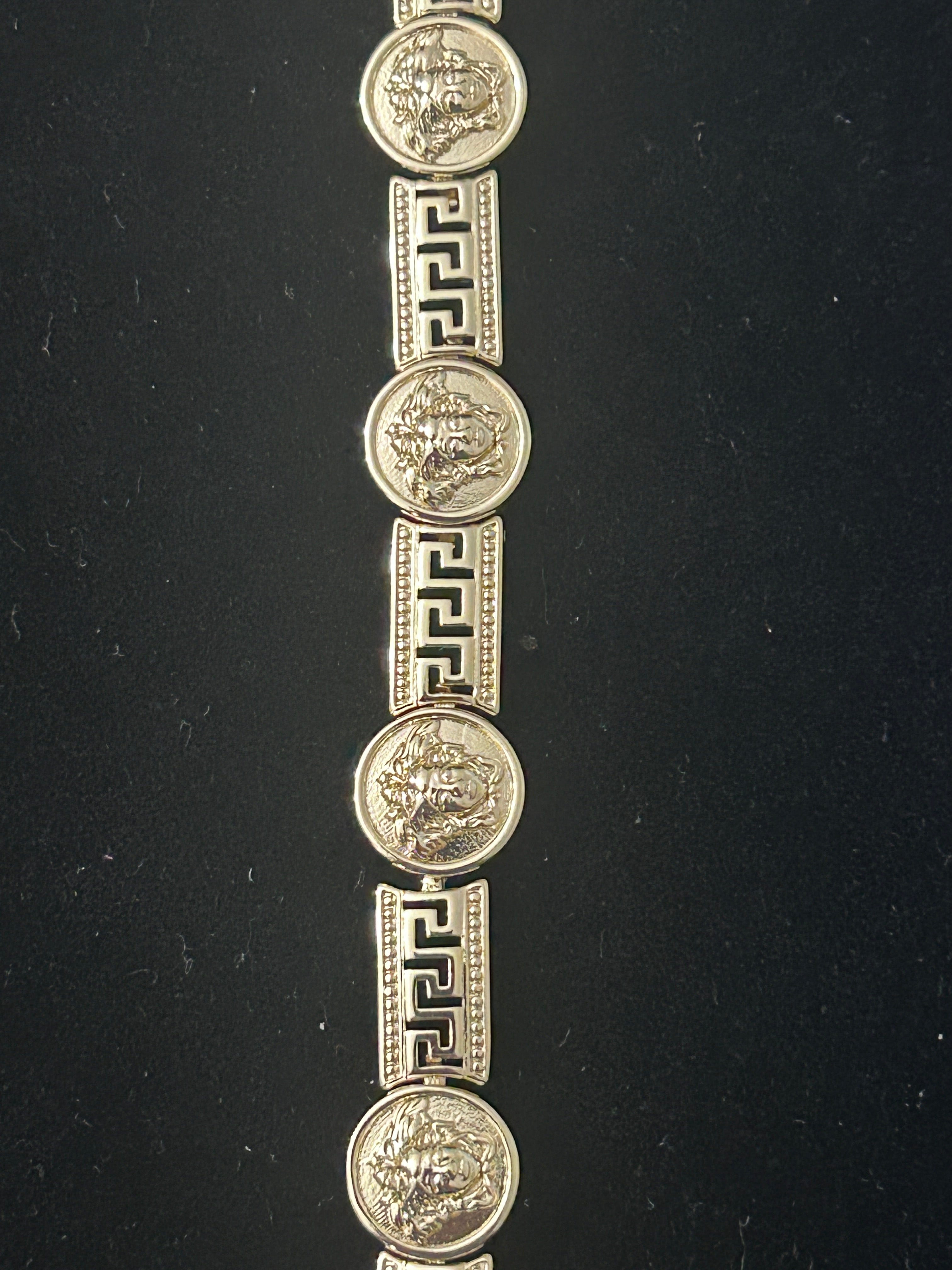 14k Gold 8 Inch Fendi Style Bracelet