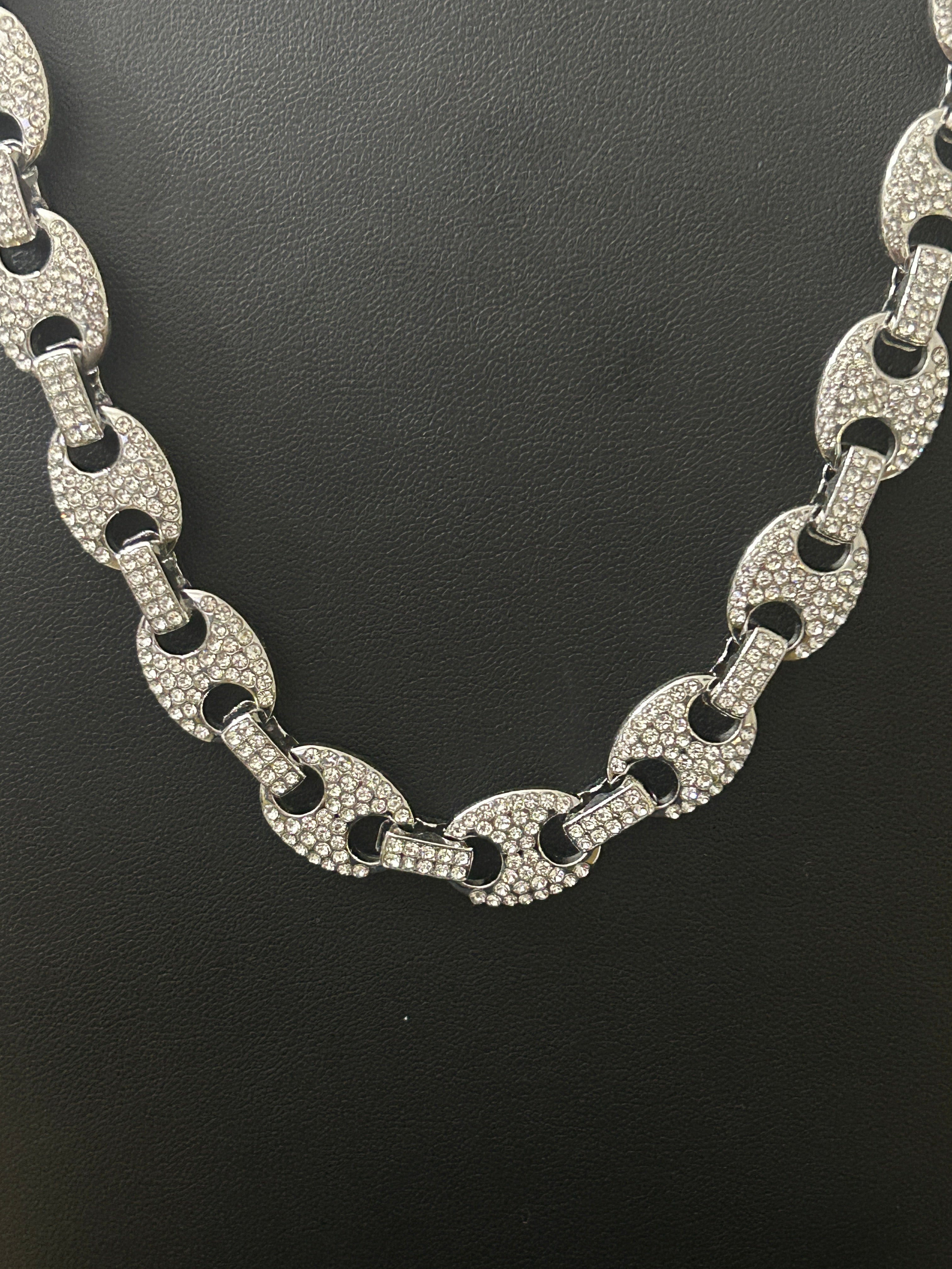 24In VVS CZ 12.5mm Iced Out Bubble Gucci