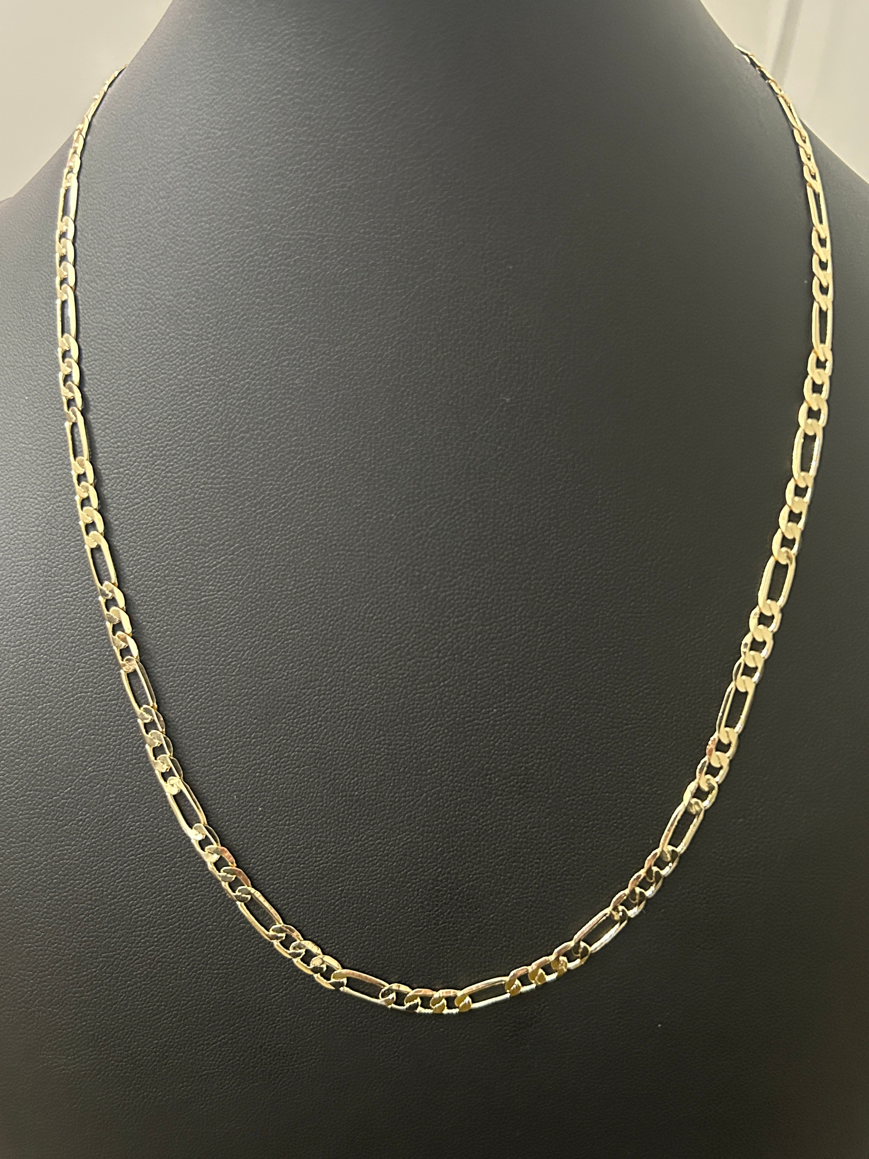 14k Gold 20in Figaro 4.5MM