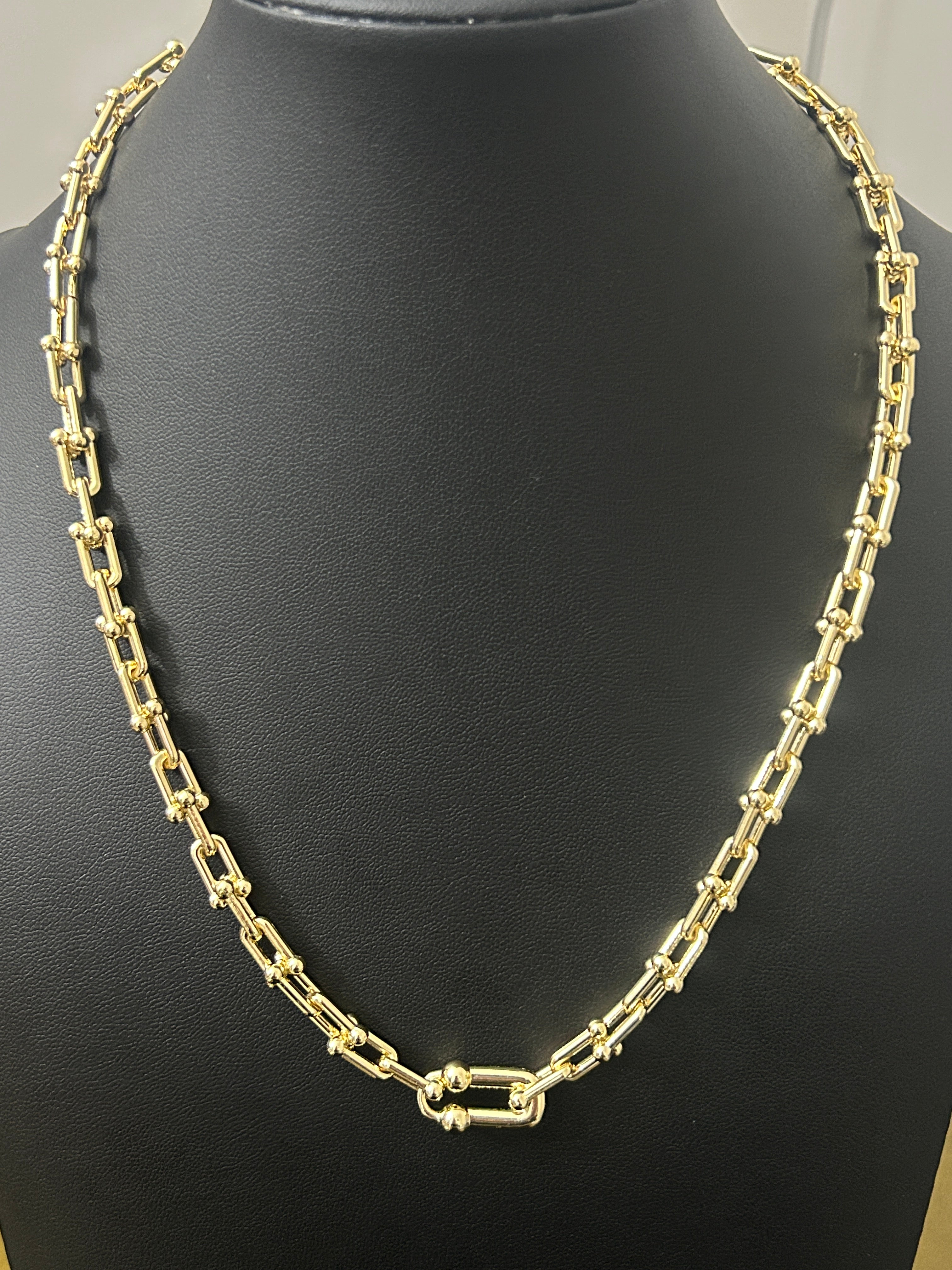 14k Gold 18-20in Tiffany Link Style