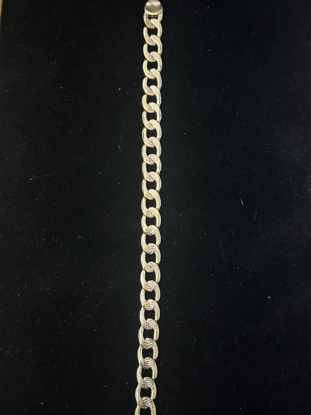 14k Gold 8.5in Diamond Cut Cuban 7mm