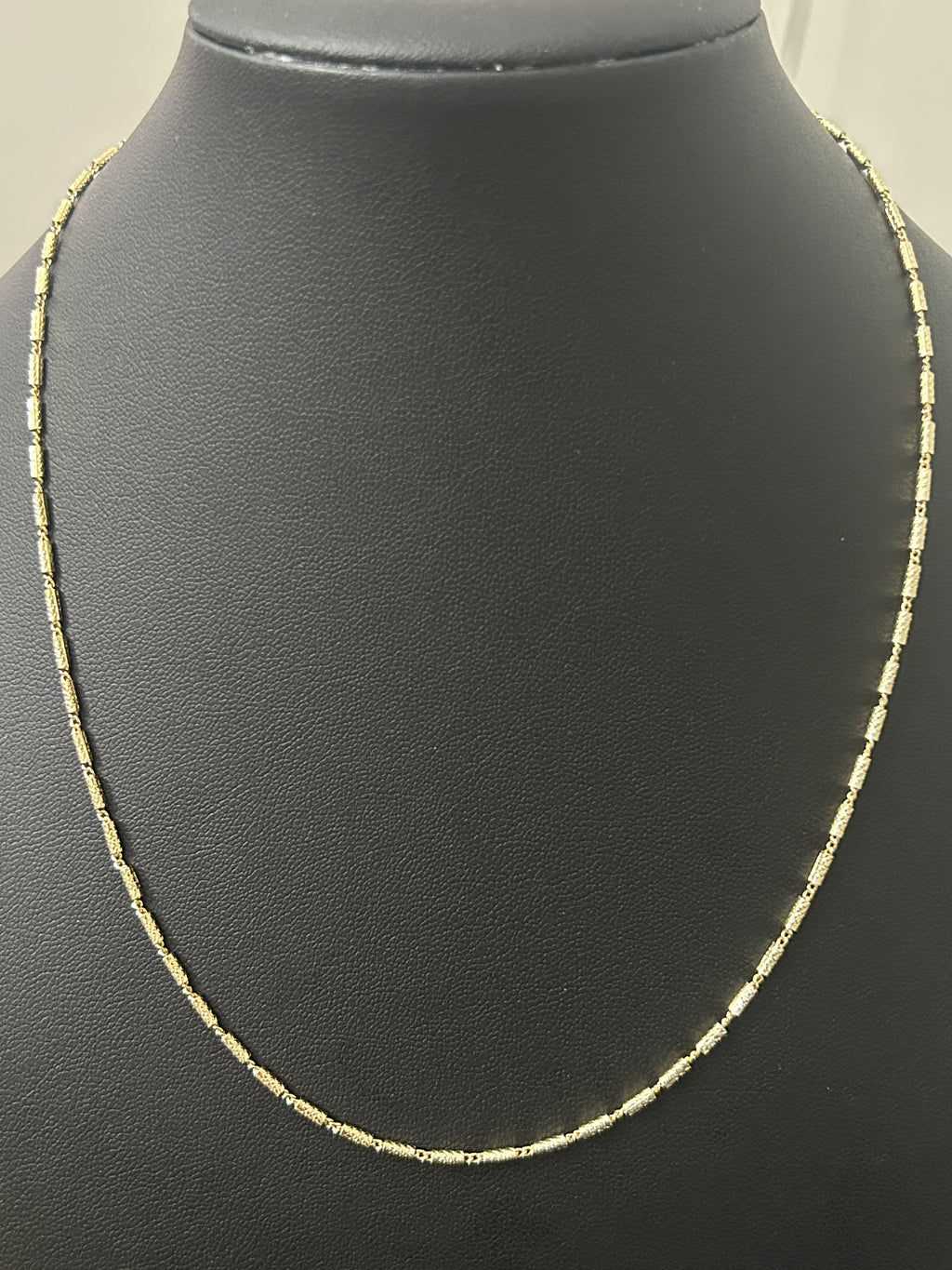 14k Gold 18in Barrel Chain