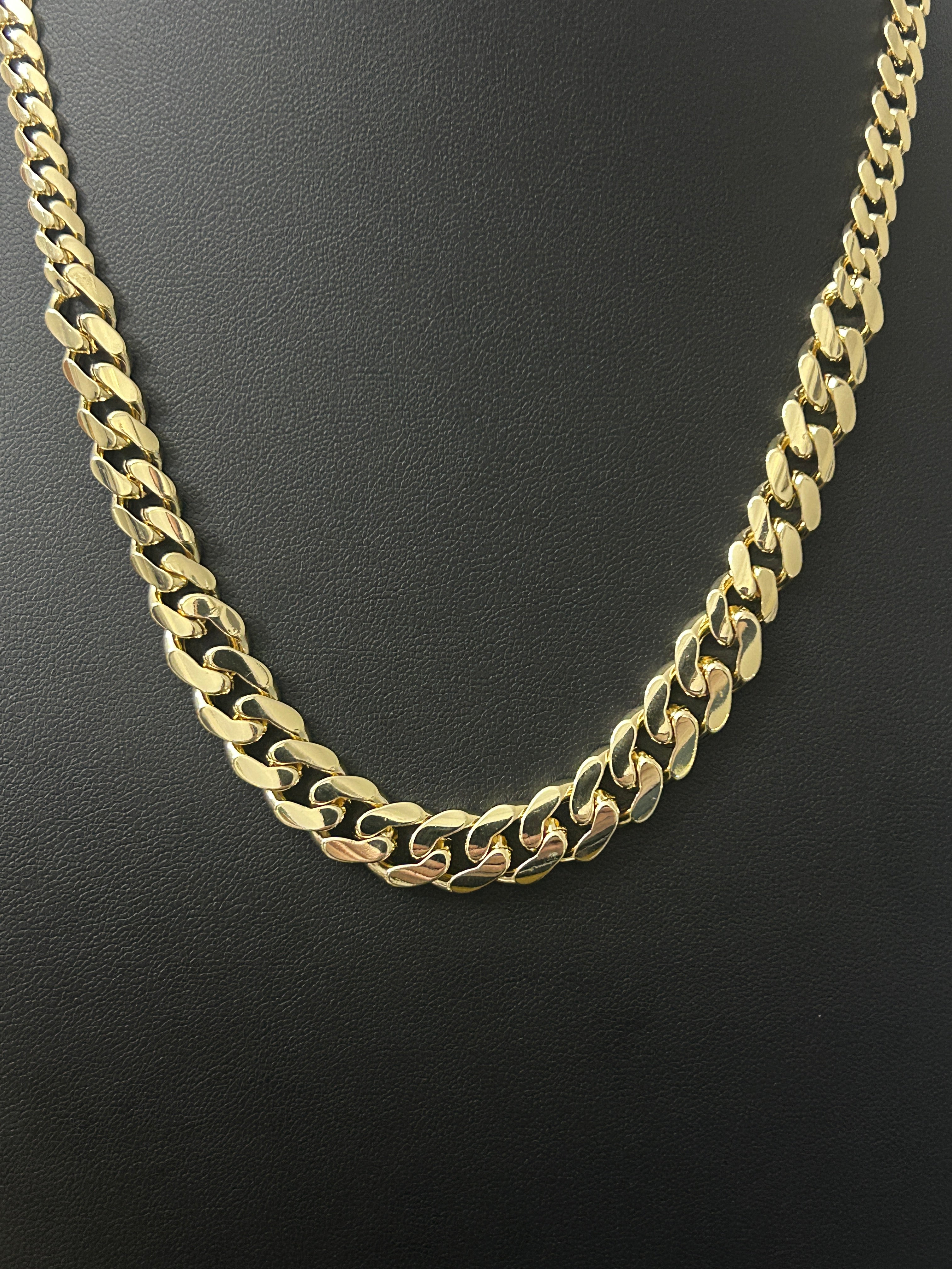 14k Gold 18in Riser Cuban