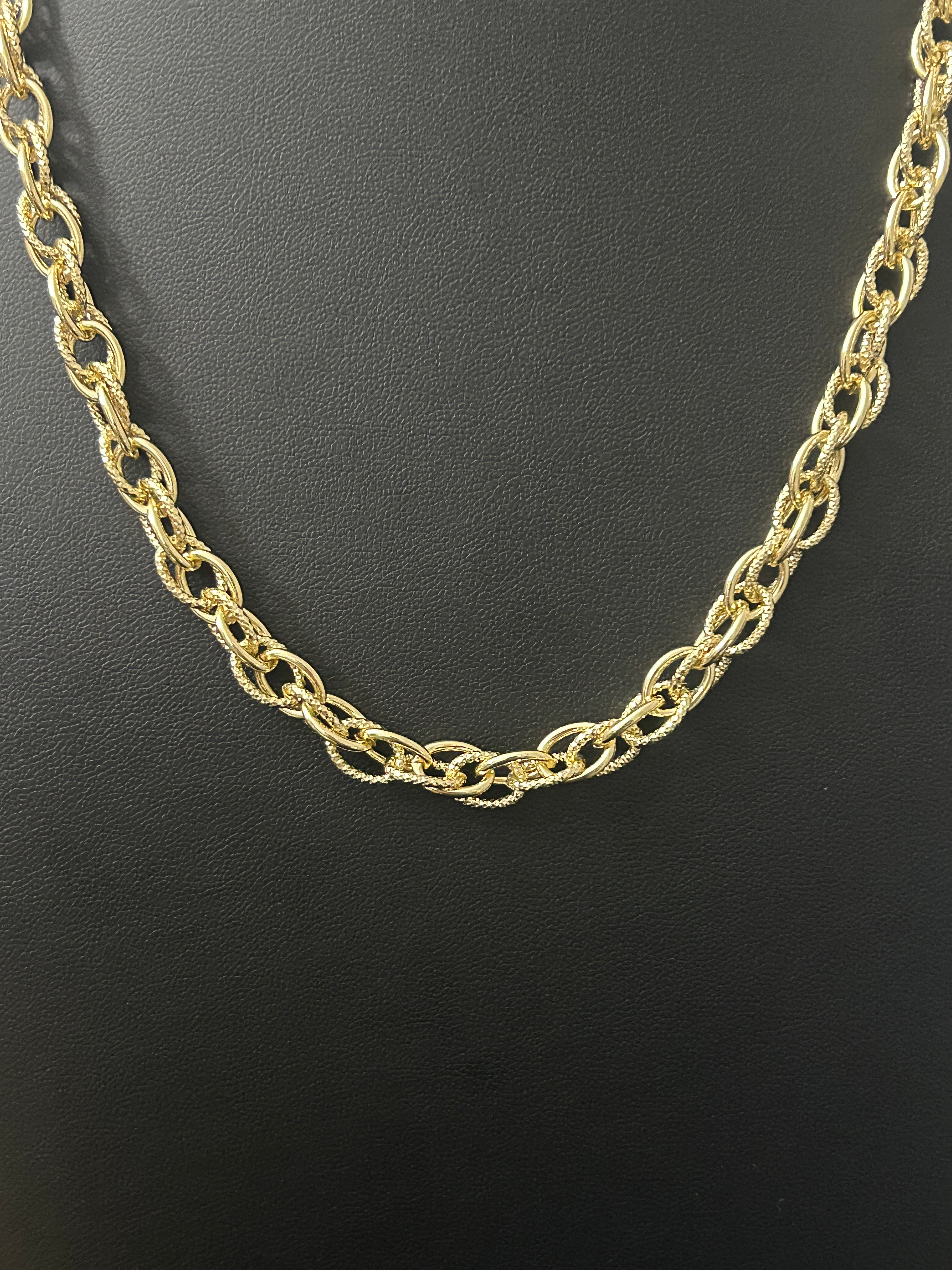 14k Gold 18-20in Circle Link Chain