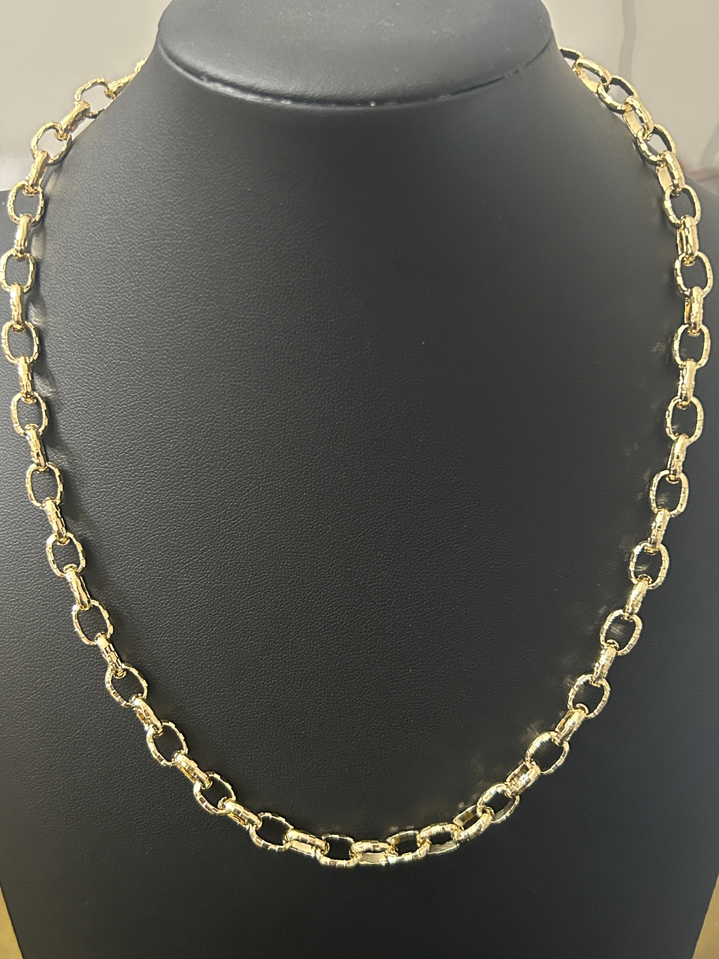 14K Gold 18-20in Circle Link
