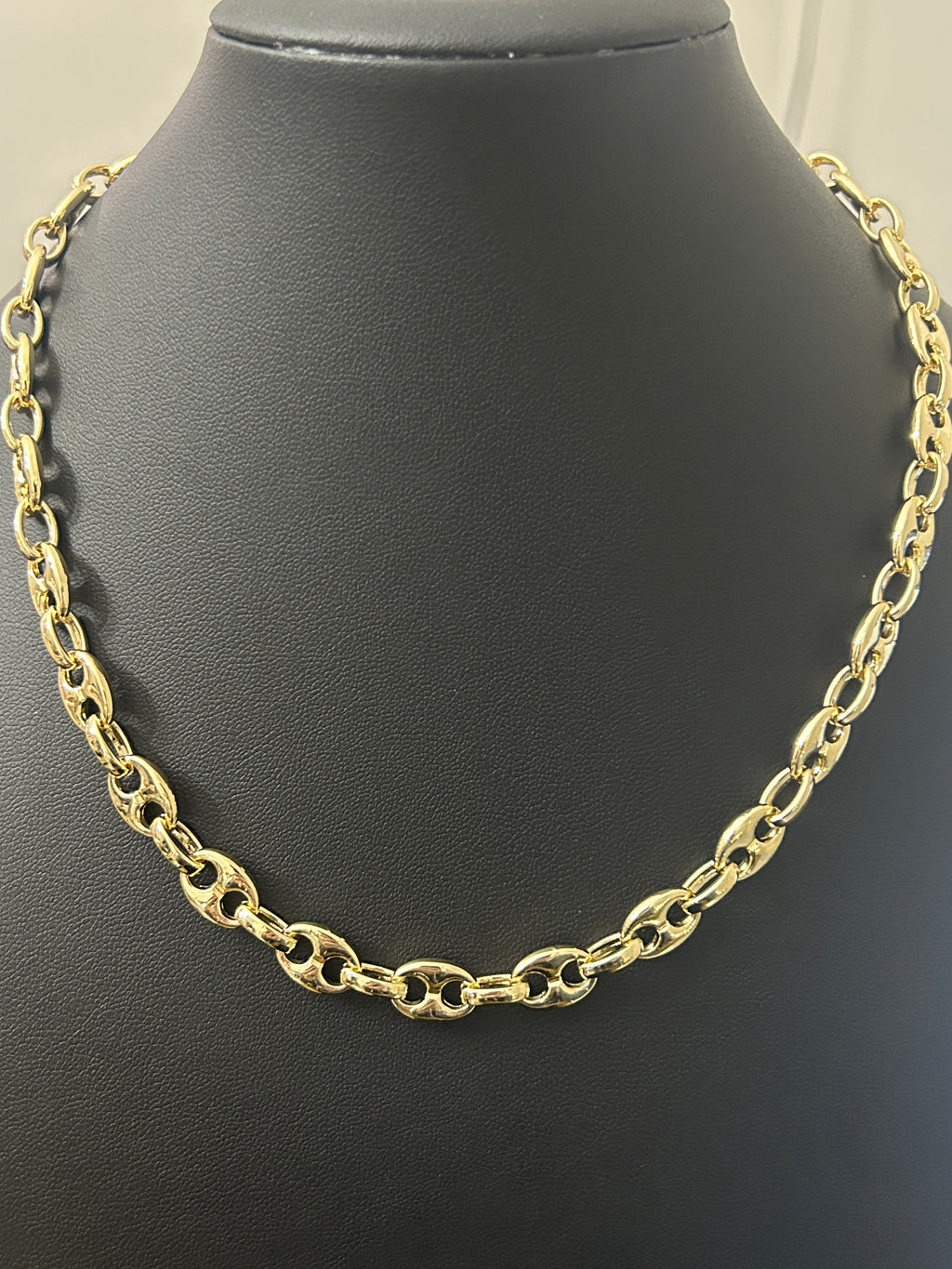 14K Gold 18In Bubble Gucci Link 8.5mm