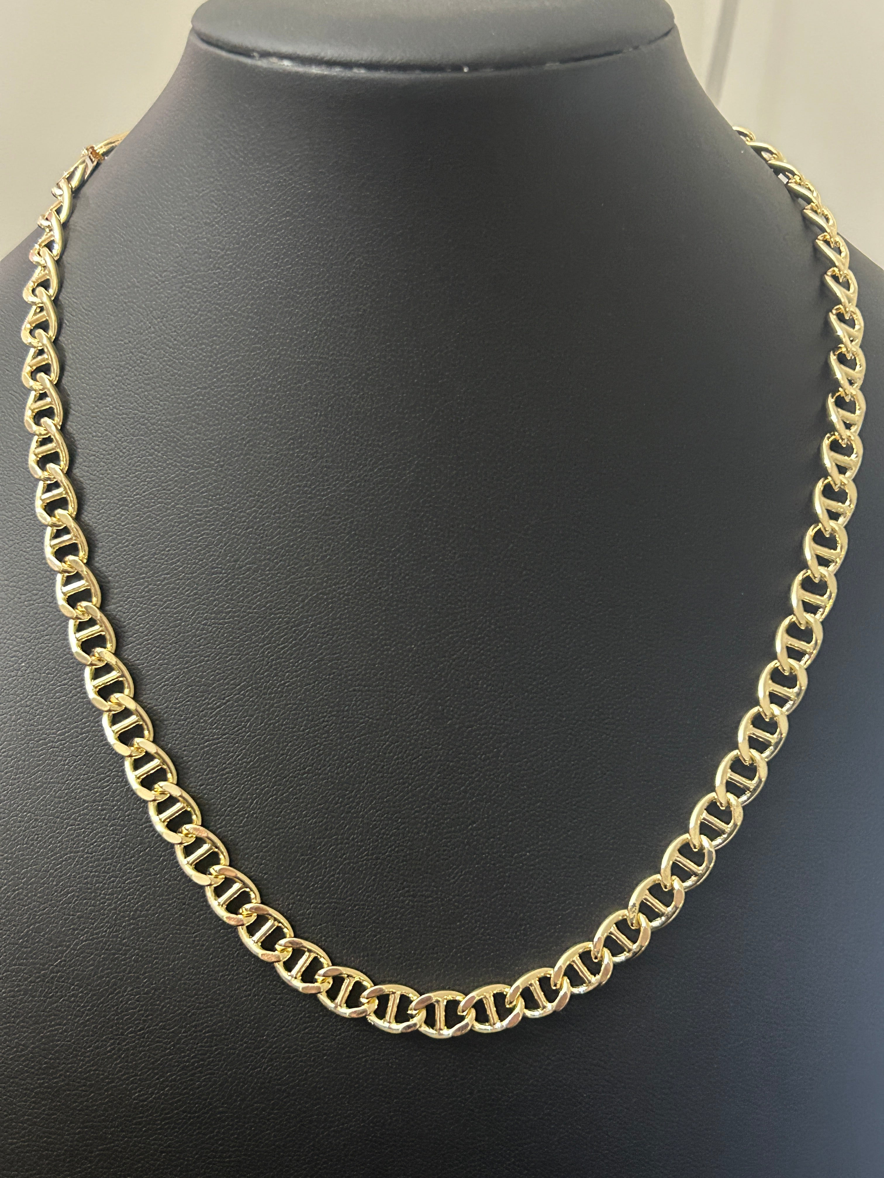 14K Gold 18in Gucci Link 7MM