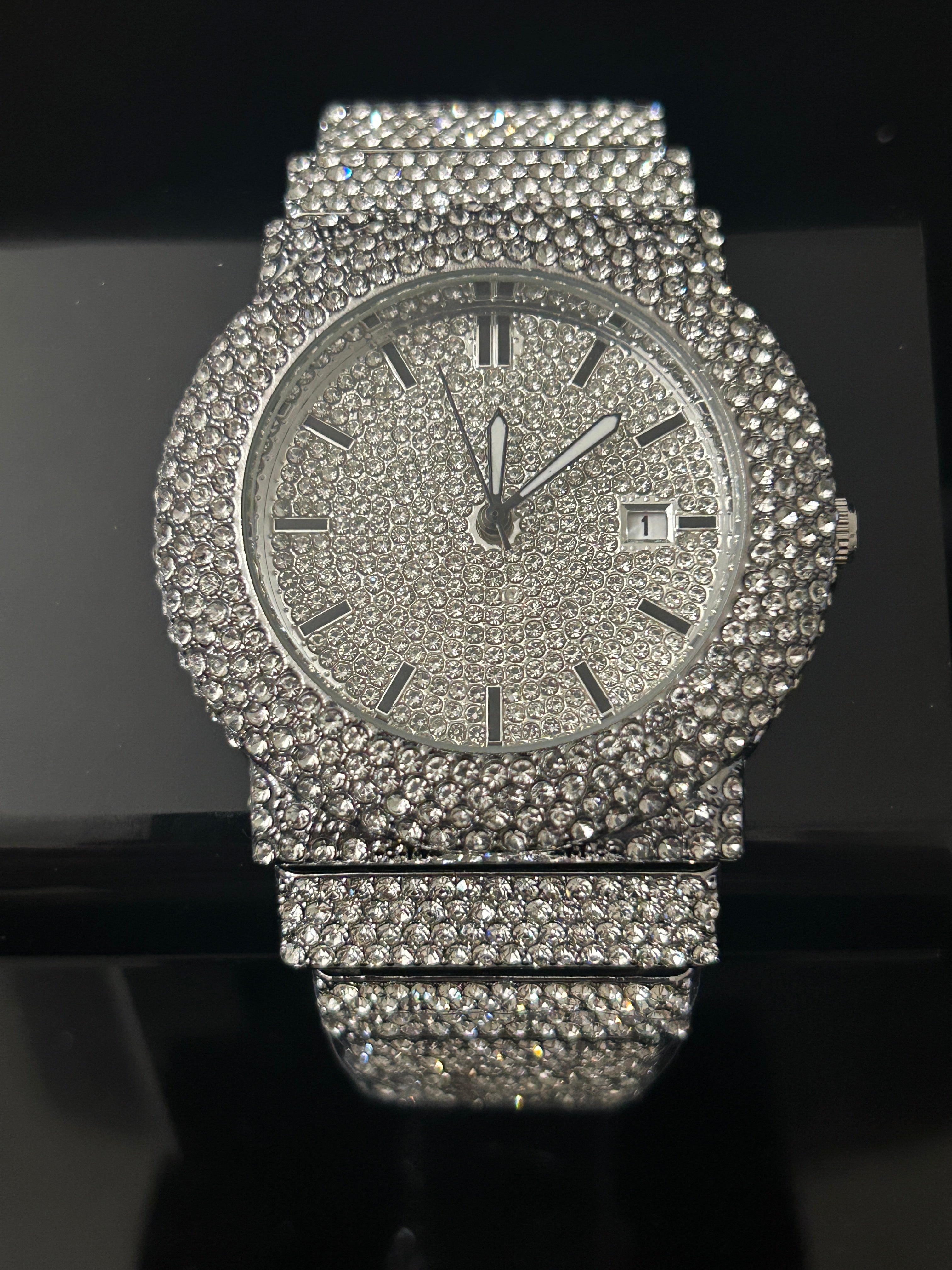 41MM Iced Out CZ Cartier Style